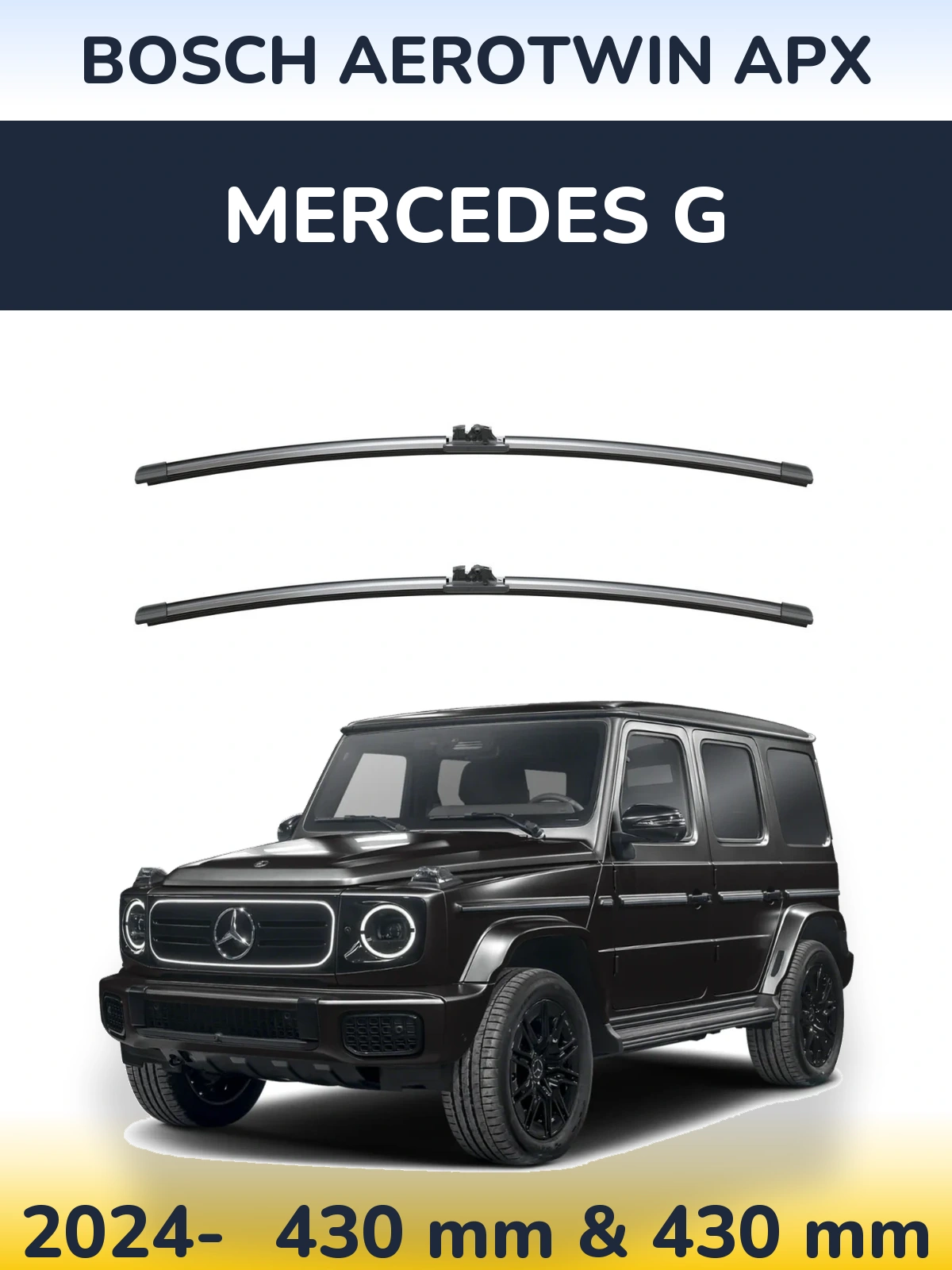 Torkarblad BOSCH AeroTwin APX för Mercedes G