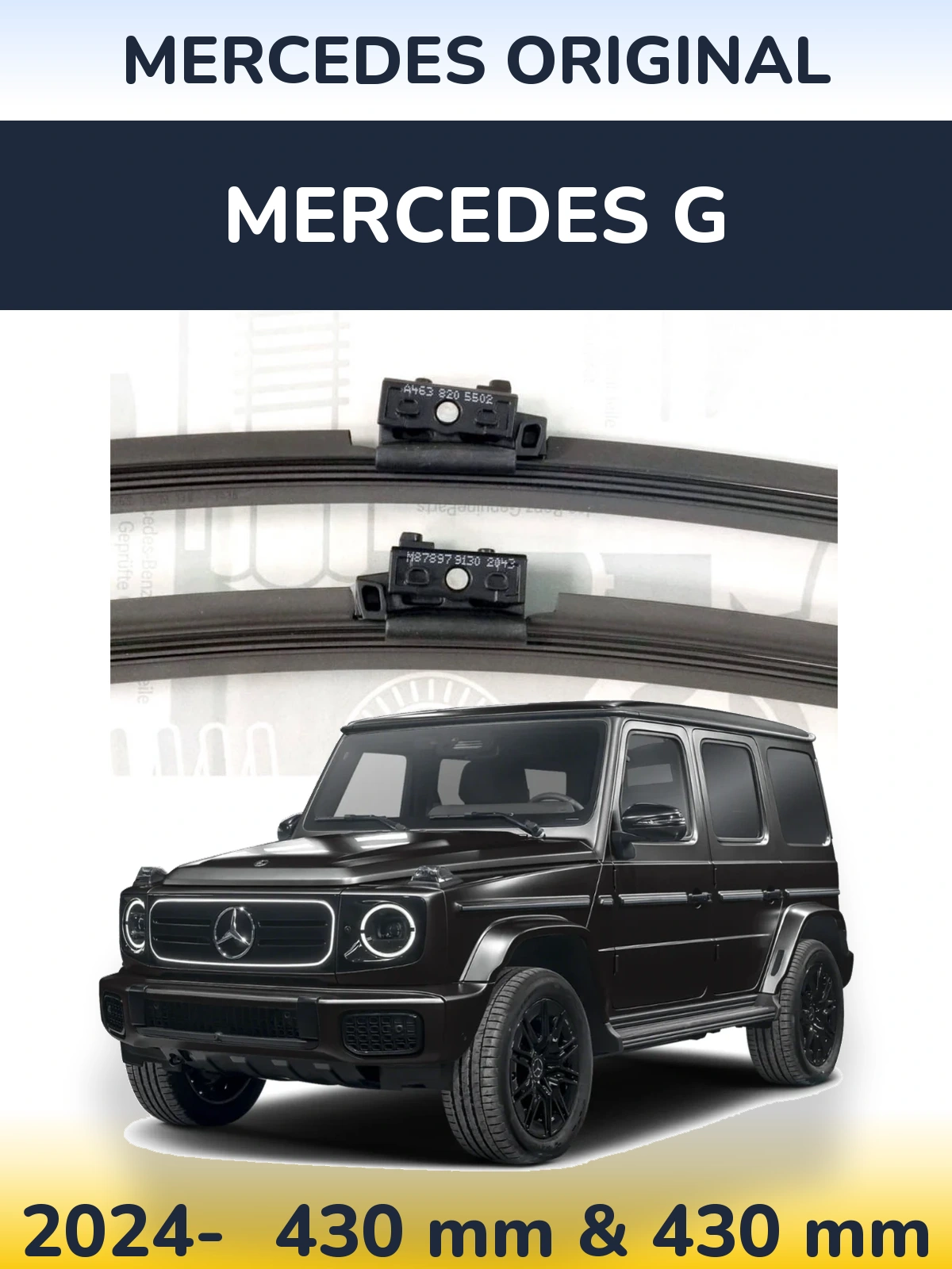 Torkarblad Mercedes OEM Mercedes Original för Mercedes G