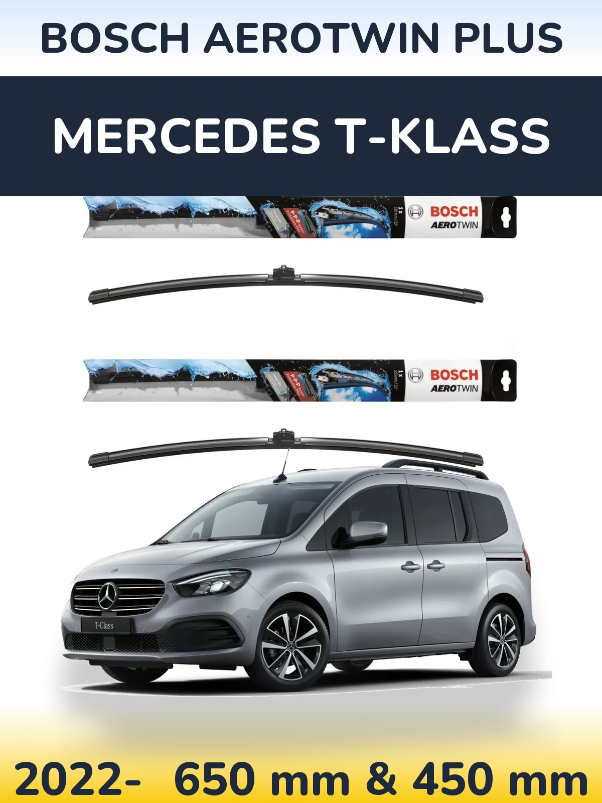 Torkarblad BOSCH AeroTwin Plus för Mercedes T-Klass