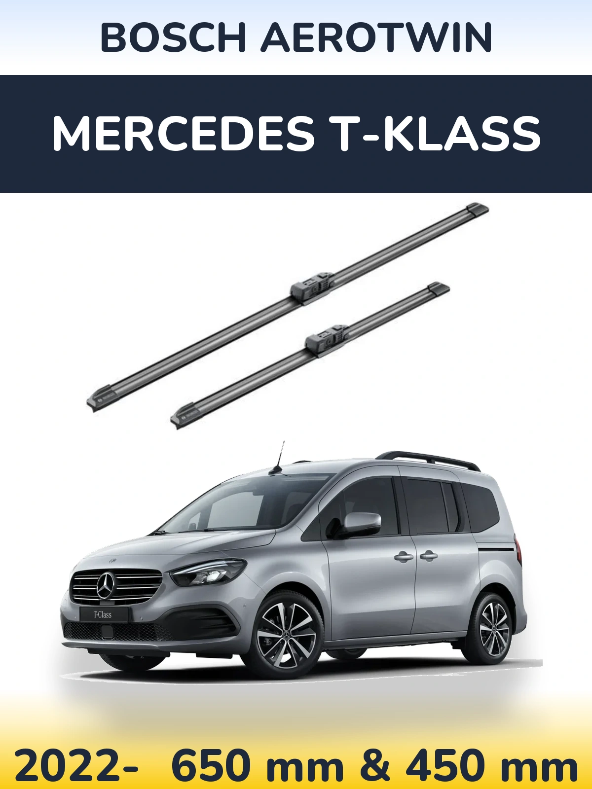 Torkarblad BOSCH AeroTwin för Mercedes T-Klass