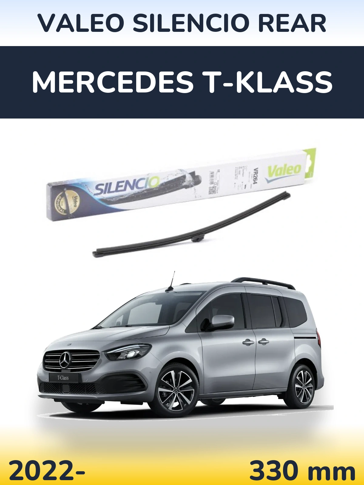 Torkarblad Valeo Silencio Rear för Mercedes T-Klass
