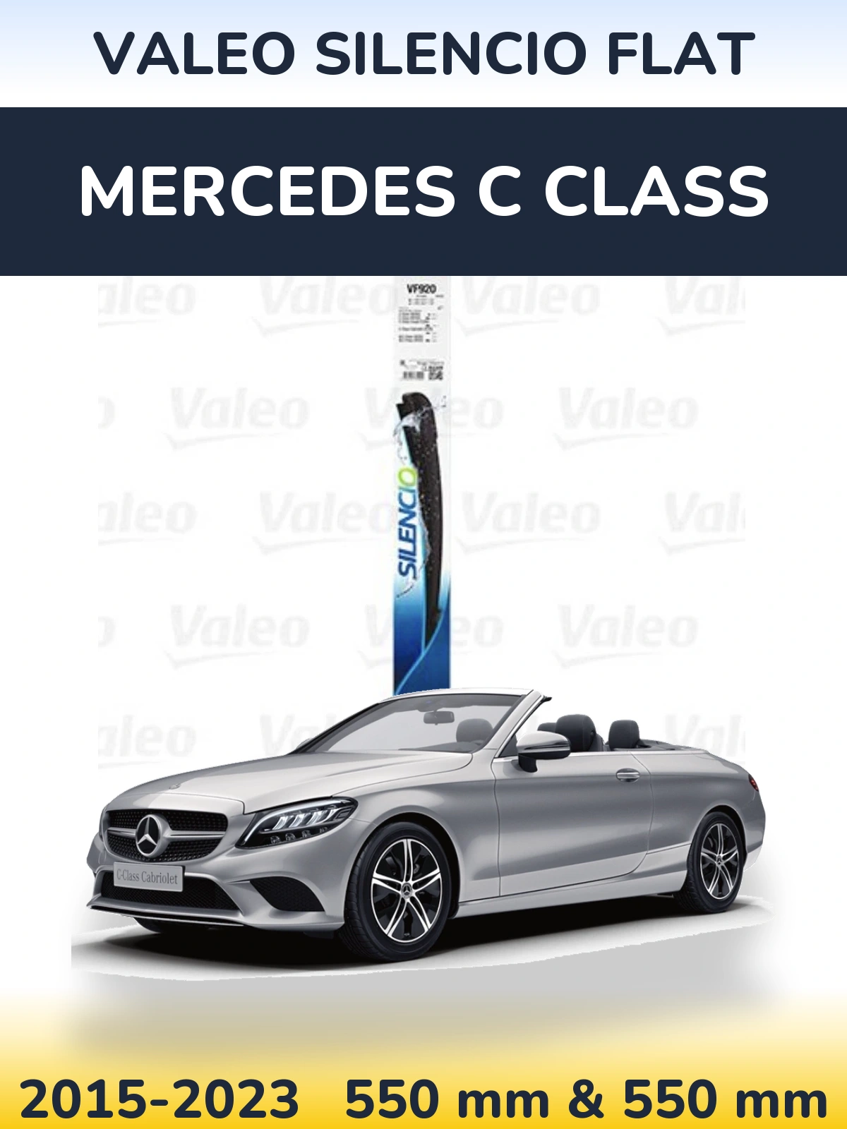 Torkarblad Valeo Silencio Flat för Mercedes C Class