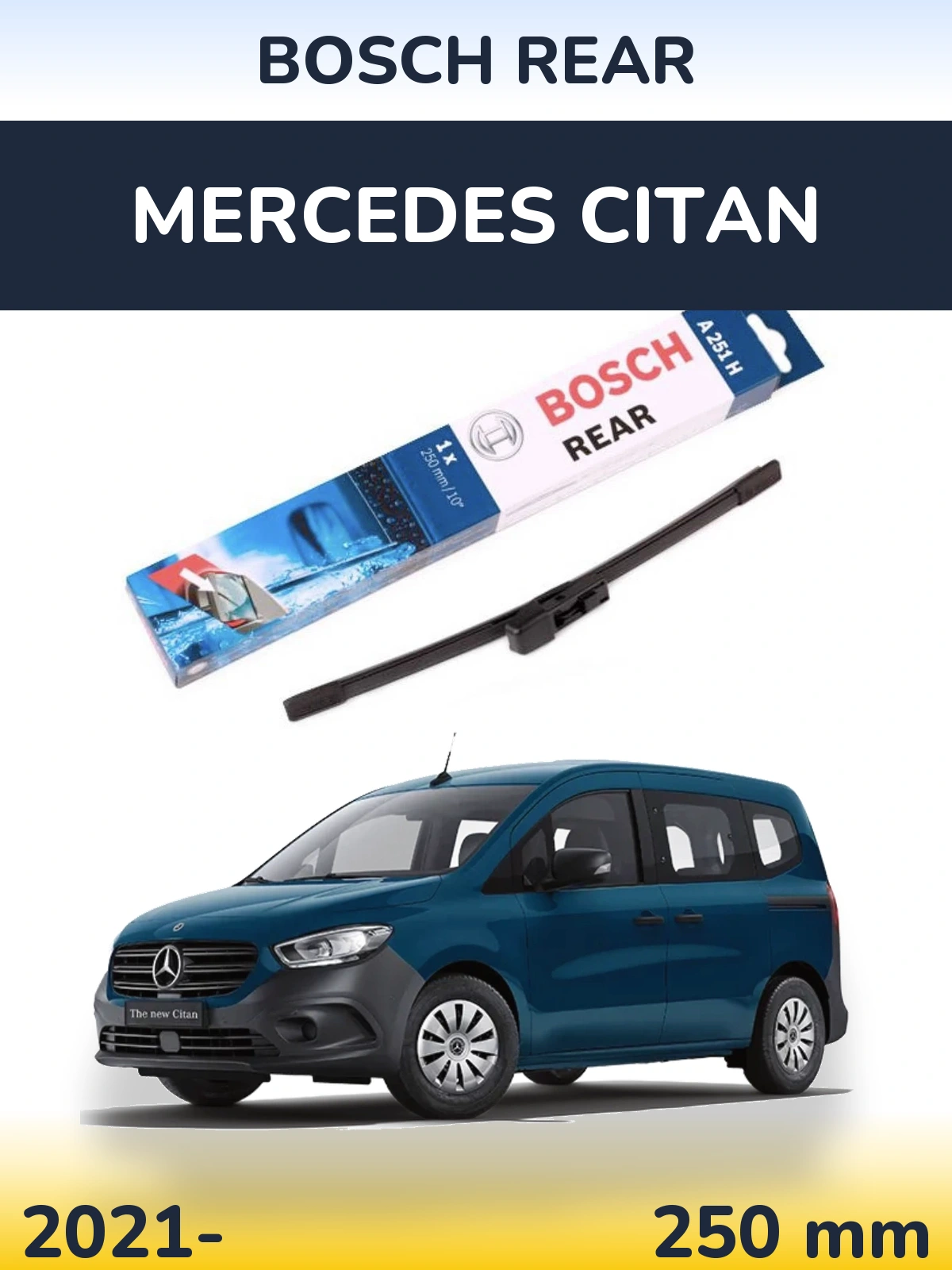 Torkarblad BOSCH Rear för Mercedes Citan