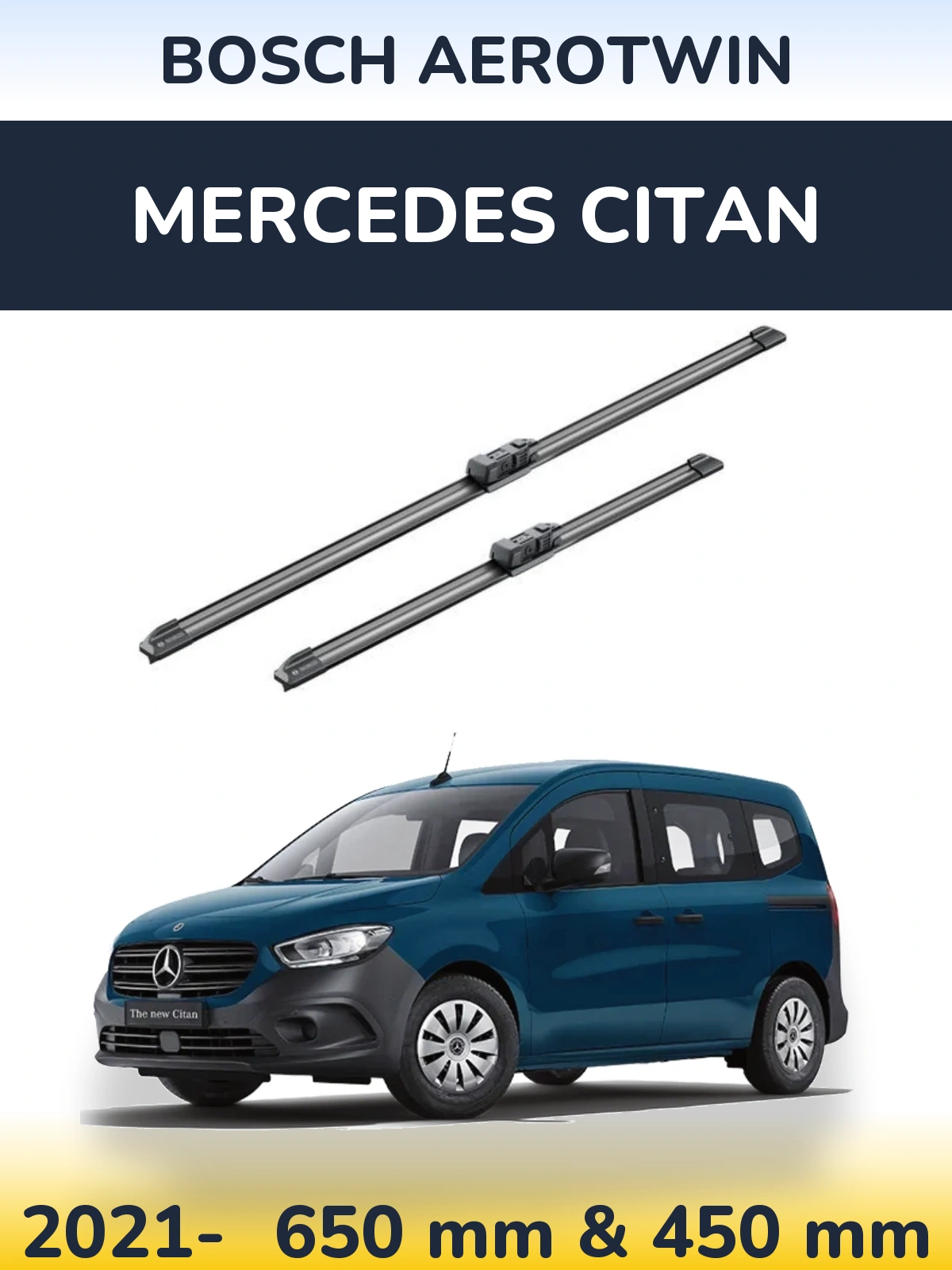 Torkarblad BOSCH AeroTwin för Mercedes Citan