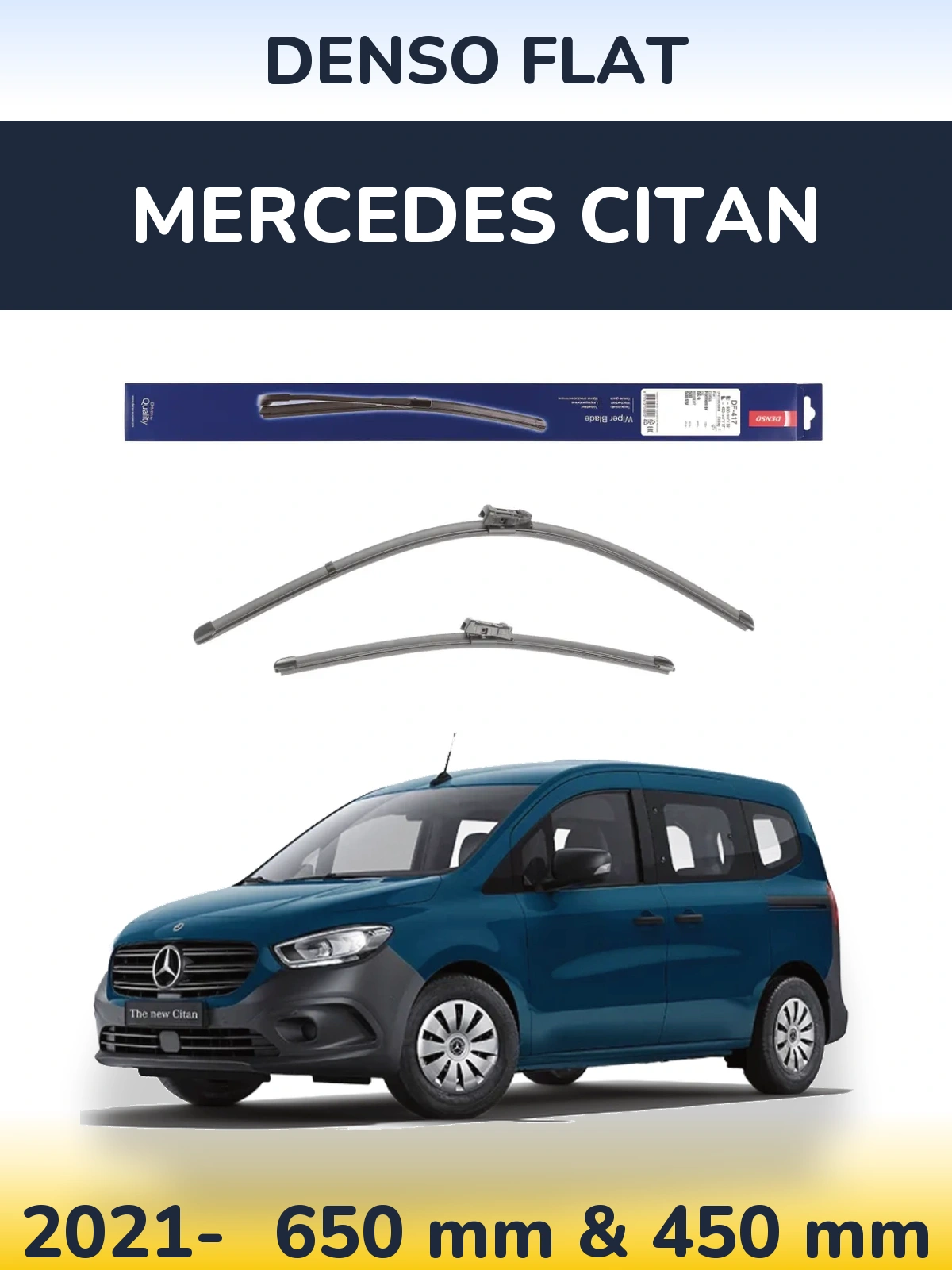Torkarblad Denso Flat för Mercedes Citan