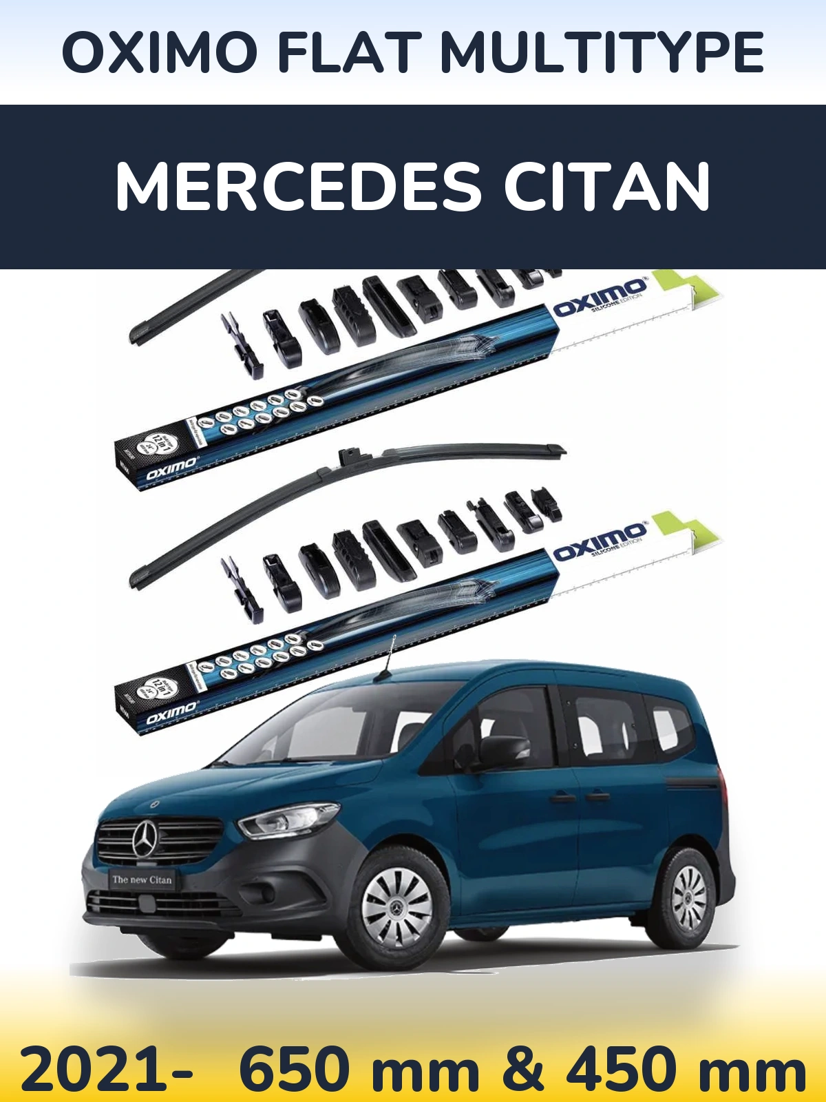 Torkarblad Oximo Flat MultiType för Mercedes Citan