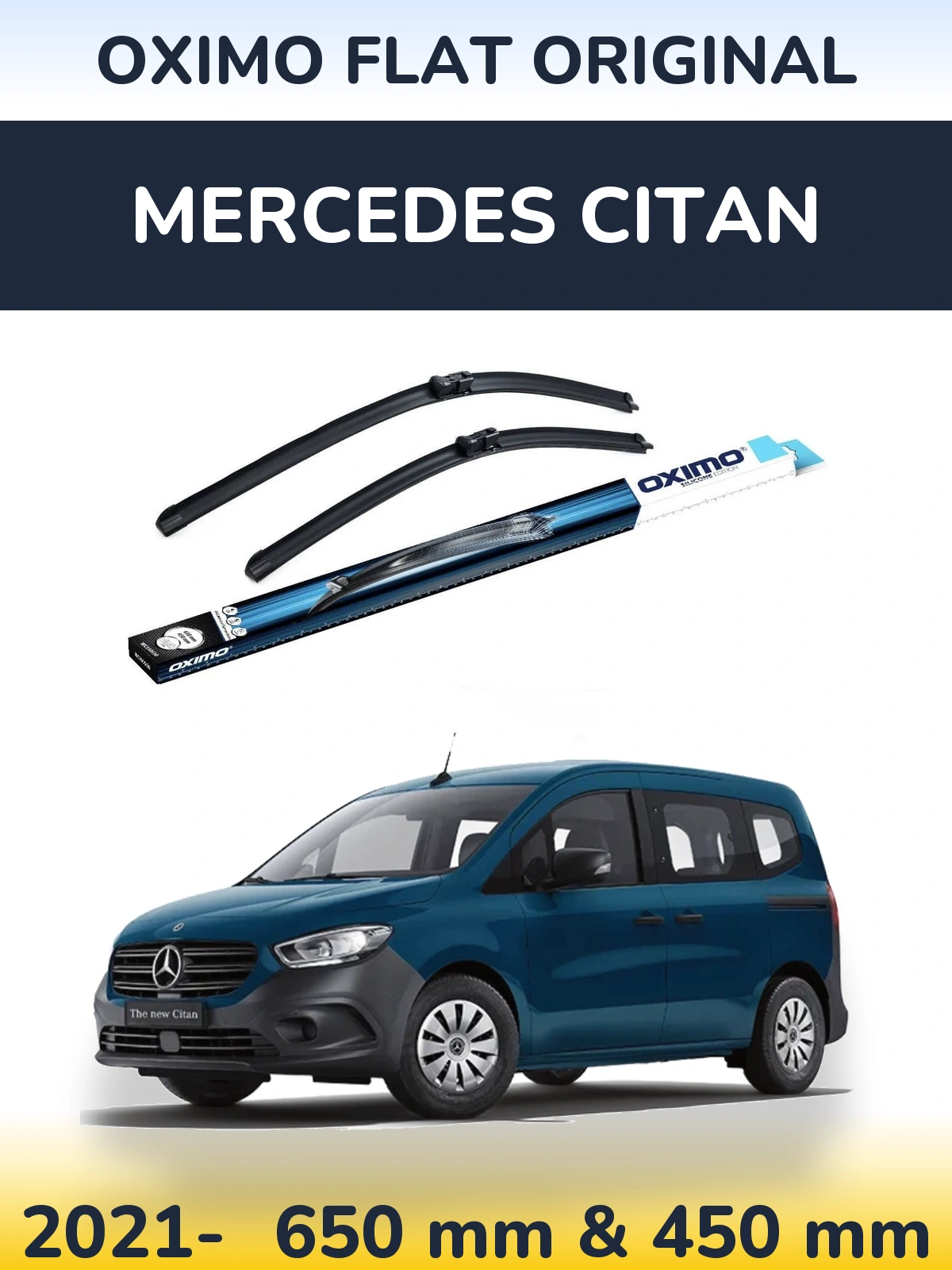 Torkarblad Oximo Flat Original för Mercedes Citan