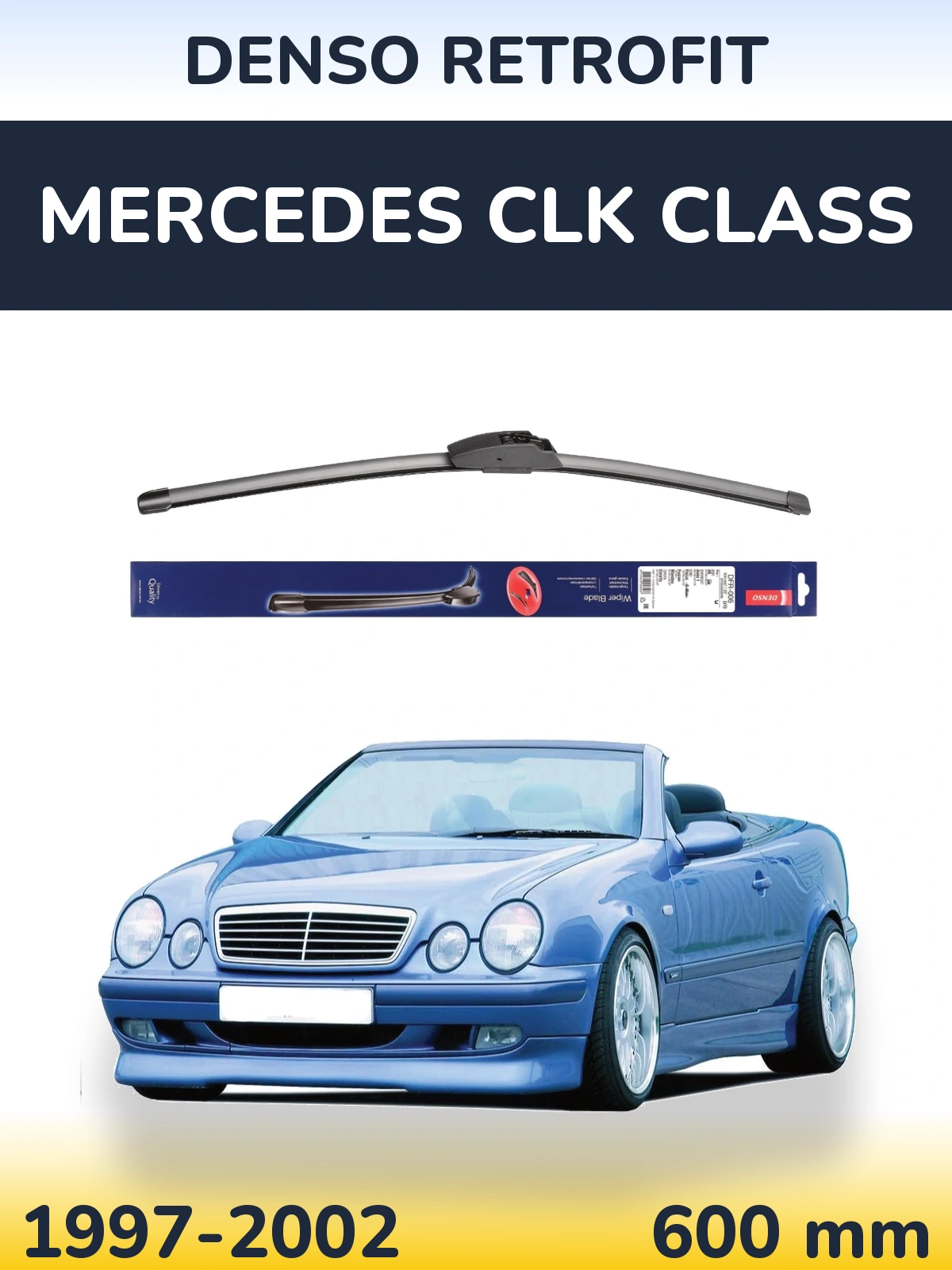 Torkarblad Denso Retrofit för Mercedes CLK Class