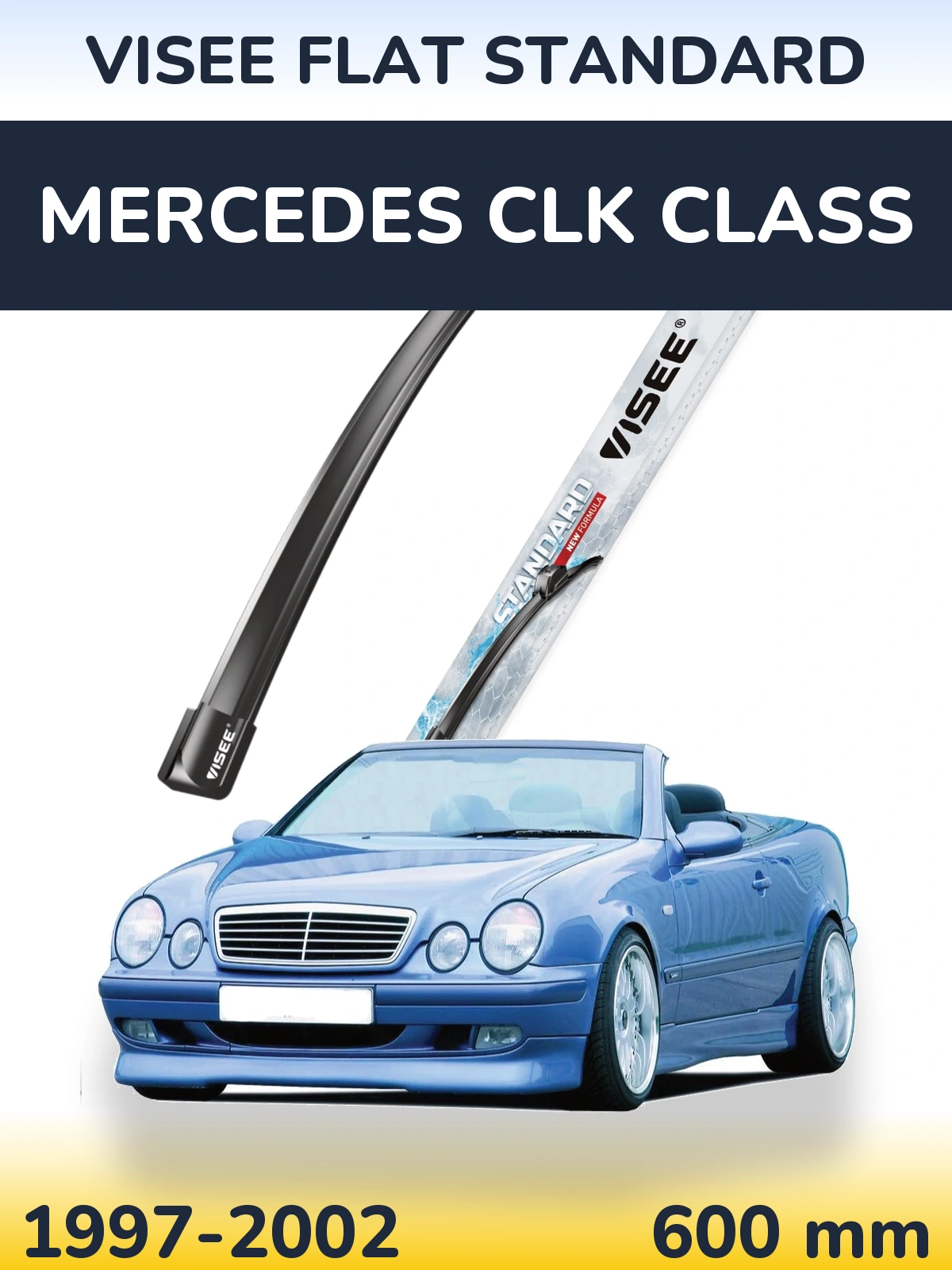 Torkarblad VISEE FLAT STANDARD för Mercedes CLK Class