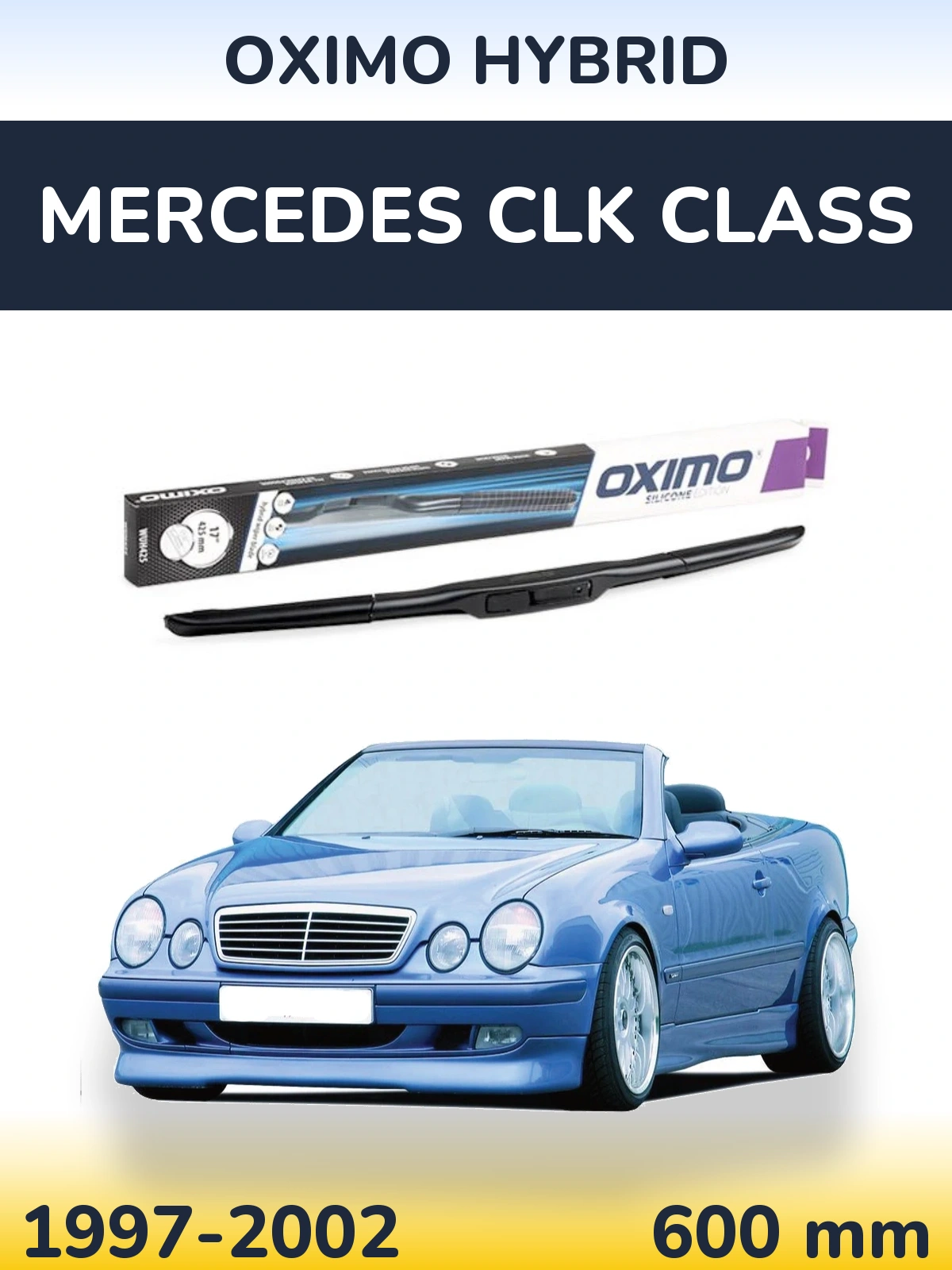 Torkarblad Oximo Hybrid för Mercedes CLK Class
