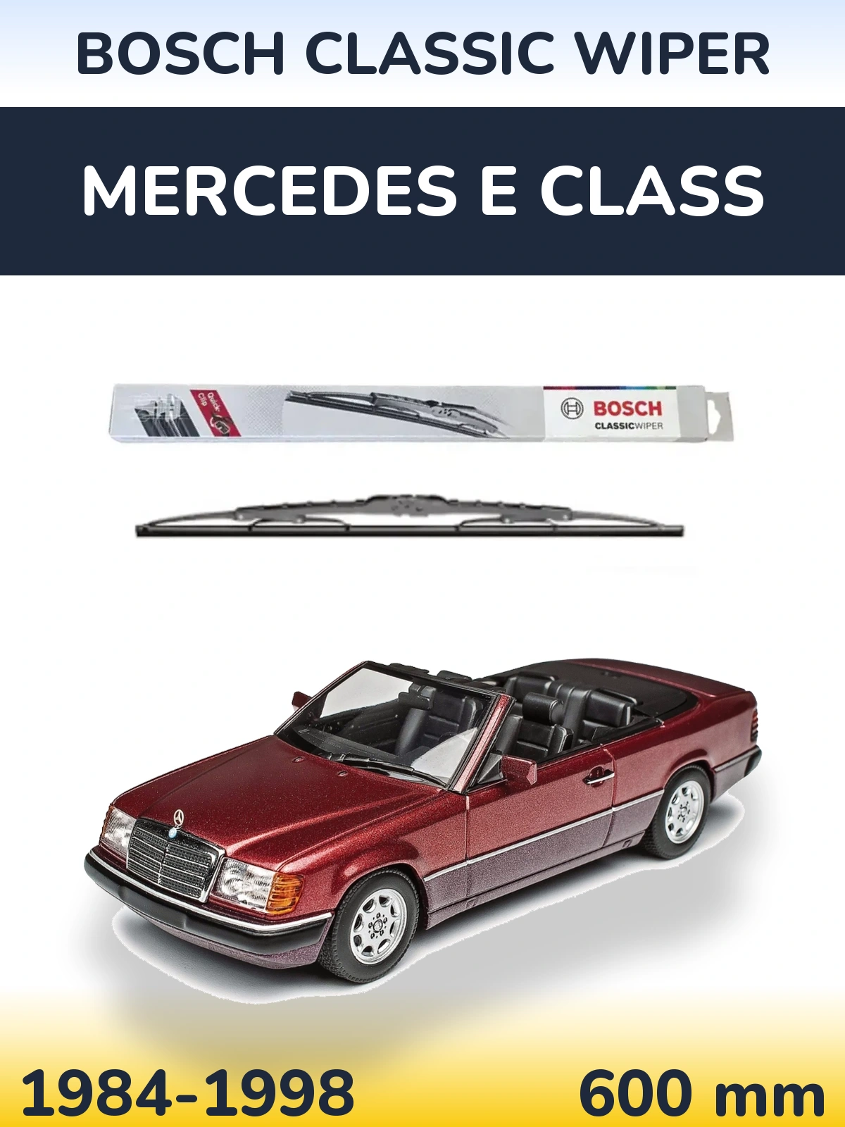 Torkarblad BOSCH Classic Wiper för Mercedes E Class