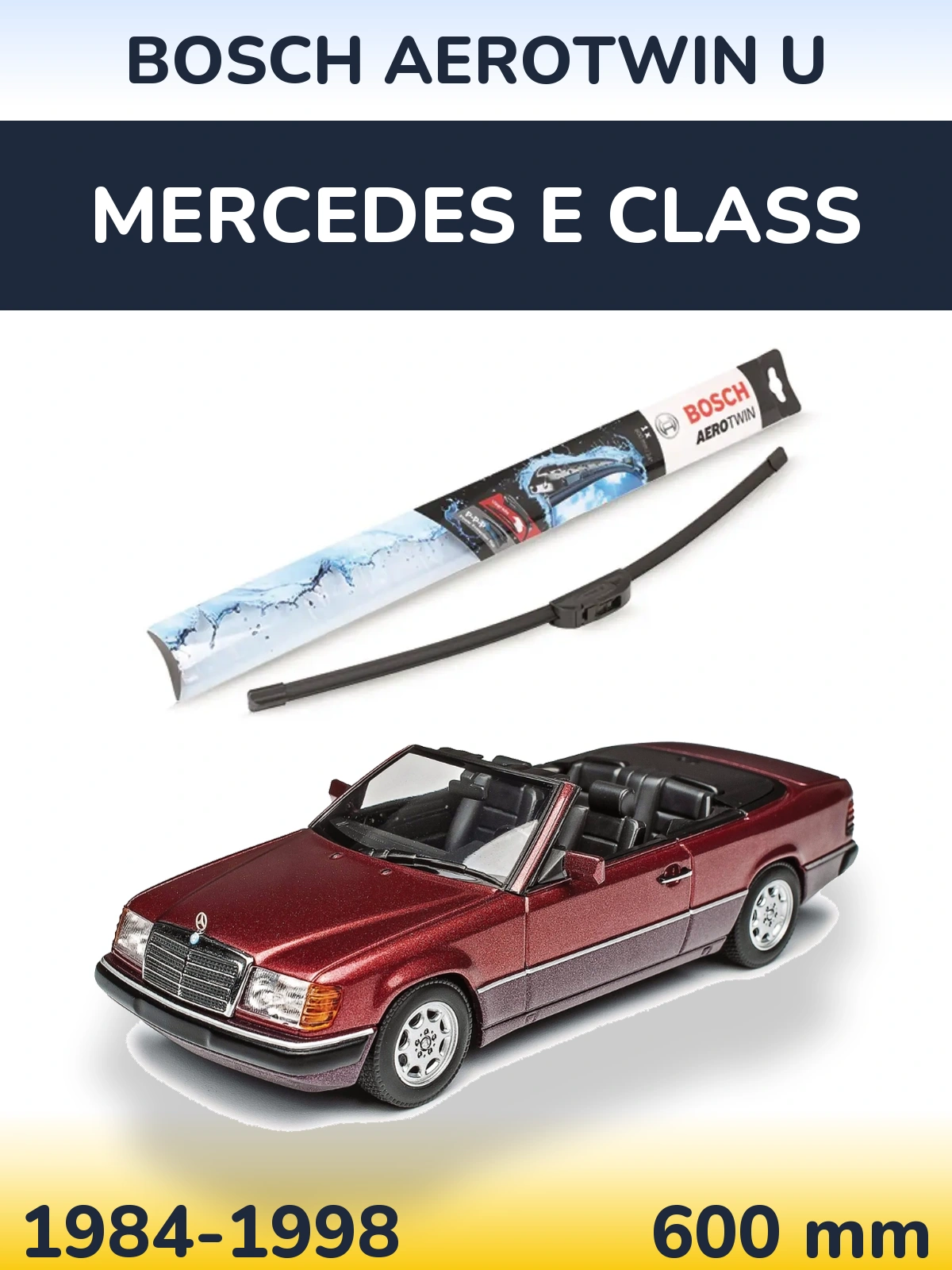 Torkarblad BOSCH AeroTwin U för Mercedes E Class
