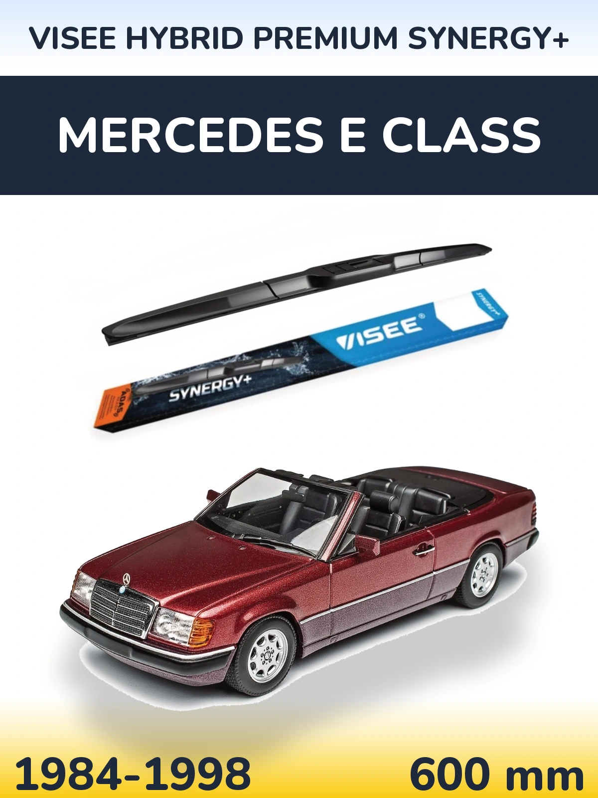 Torkarblad VISEE HYBRID PREMIUM SYNERGY+ för Mercedes E Class
