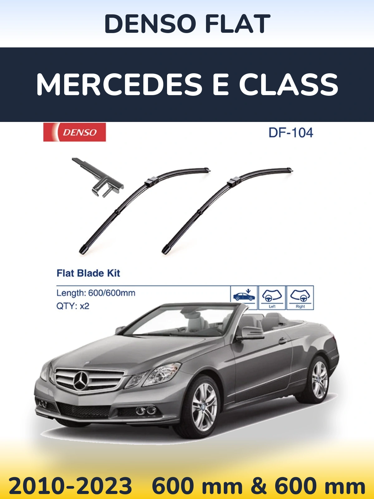 Torkarblad Denso Flat för Mercedes E Class