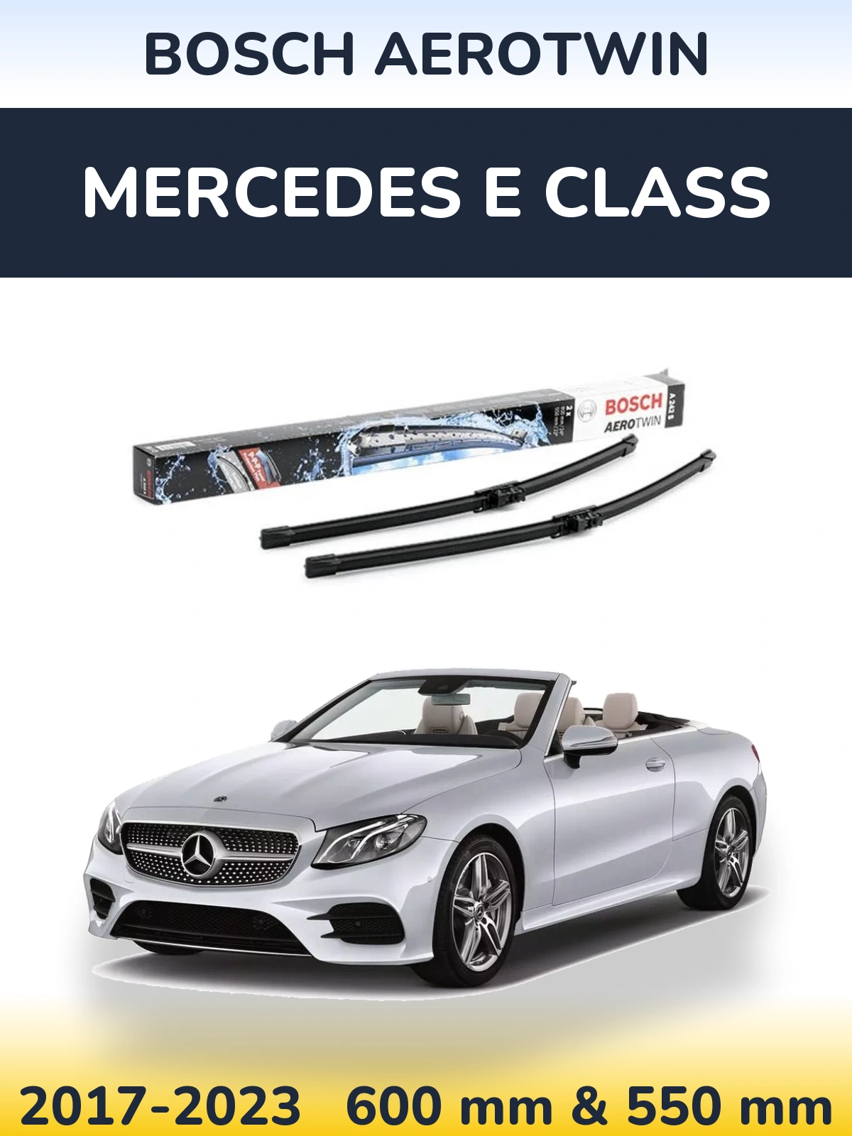 Torkarblad BOSCH AeroTwin för Mercedes E Class