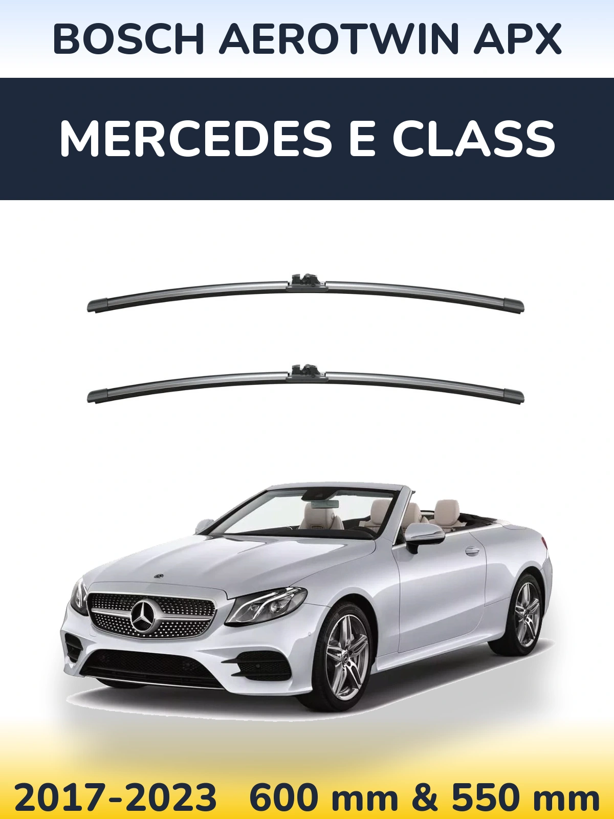 Torkarblad BOSCH AeroTwin APX för Mercedes E Class