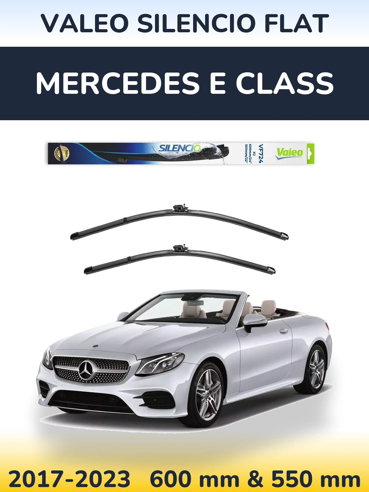 Torkarblad Valeo Silencio Flat för Mercedes E Class