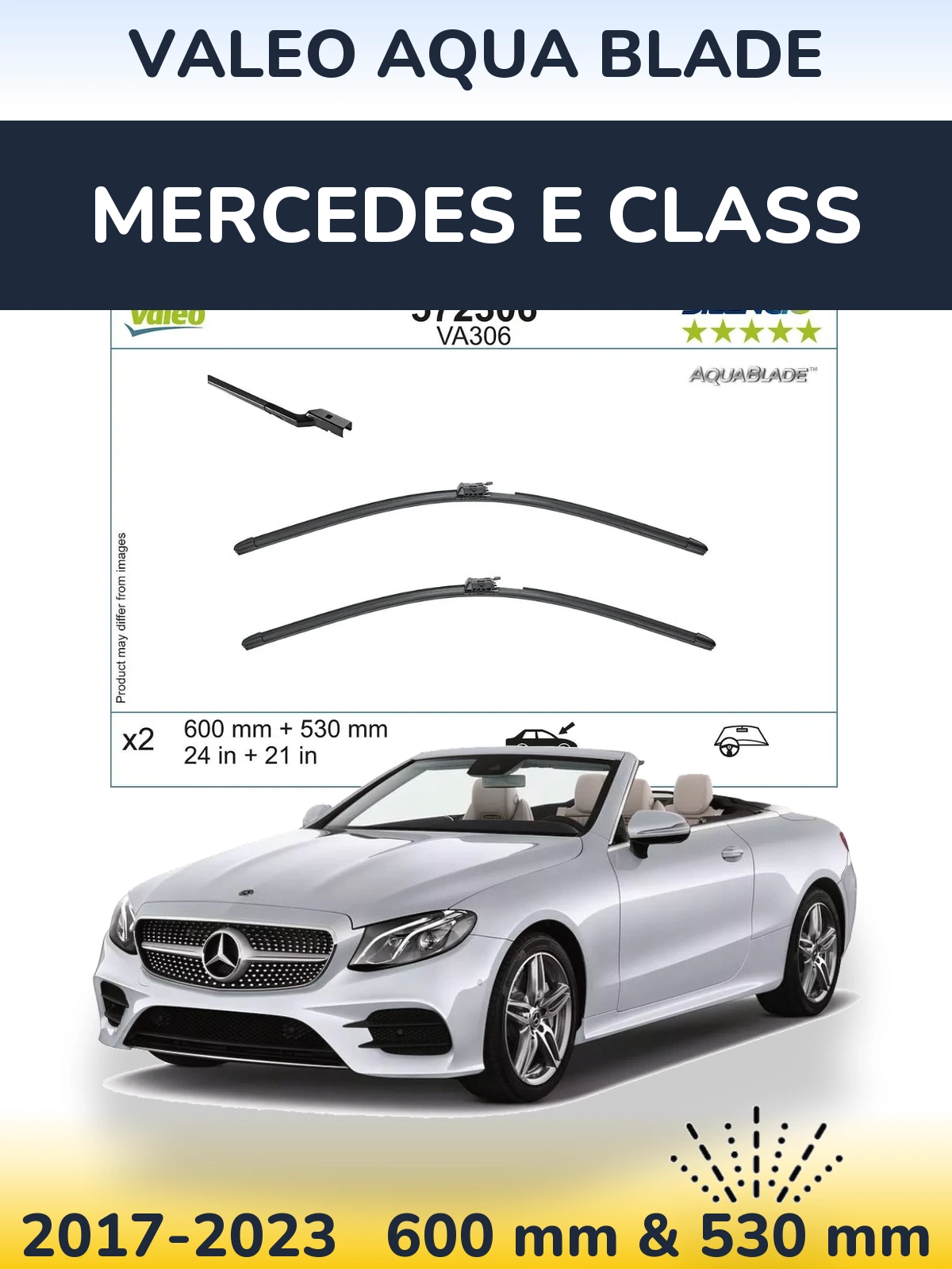Torkarblad Valeo Aqua Blade för Mercedes E Class