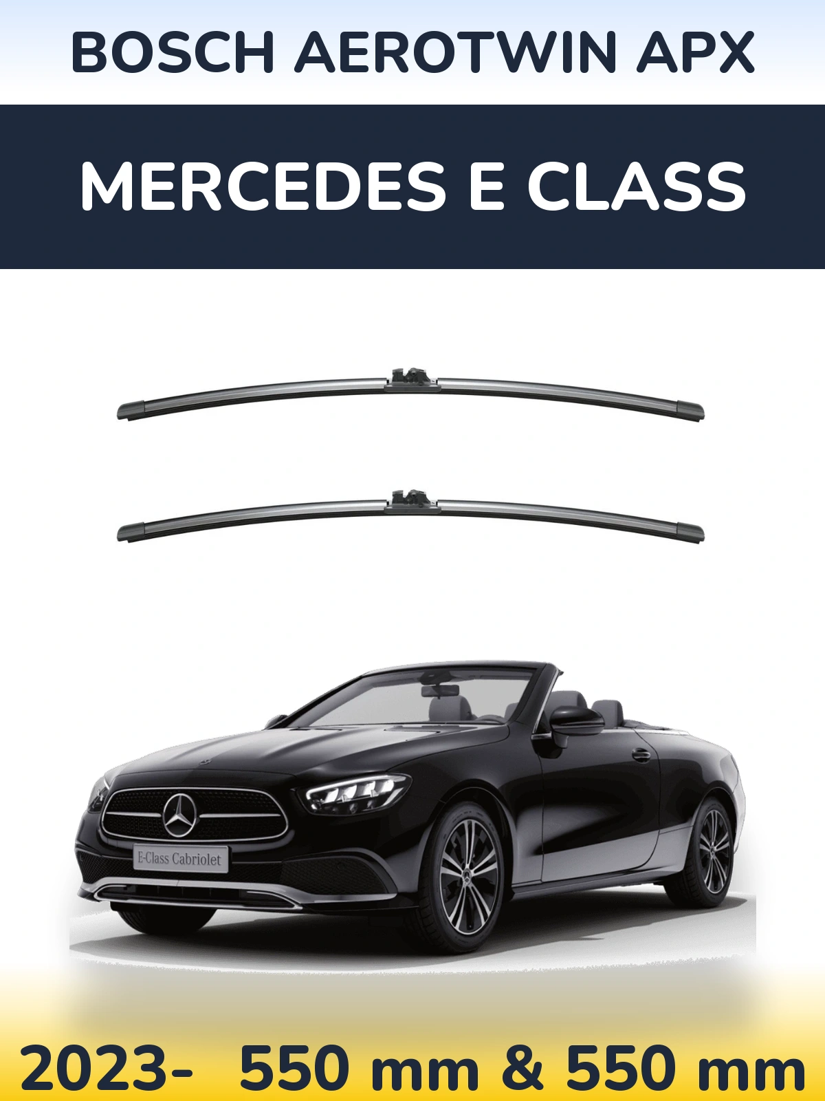 Torkarblad BOSCH AeroTwin APX för Mercedes E Class