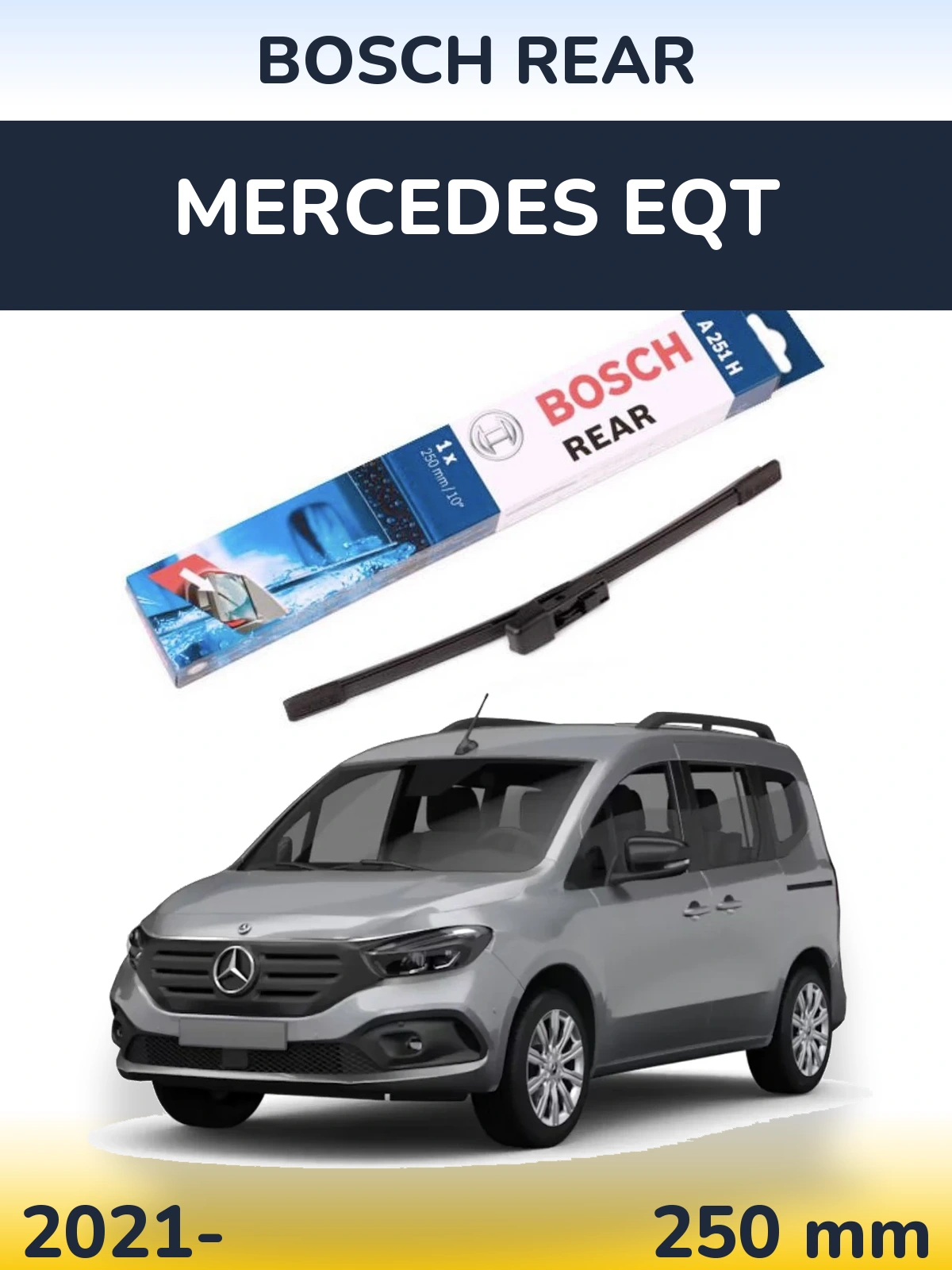 Torkarblad BOSCH Rear för Mercedes EQT