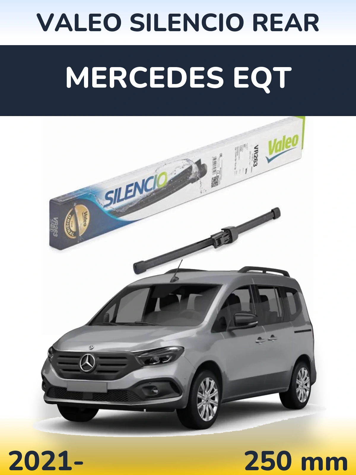 Torkarblad Valeo Silencio Rear för Mercedes EQT