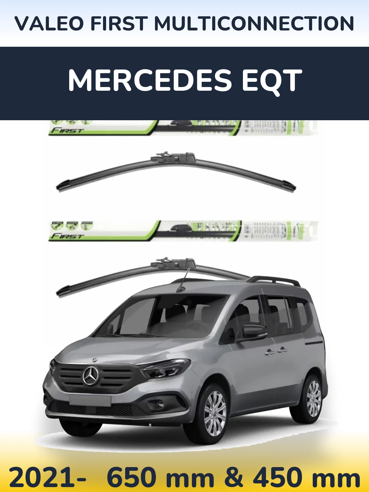 Torkarblad Valeo First MultiConnection för Mercedes EQT