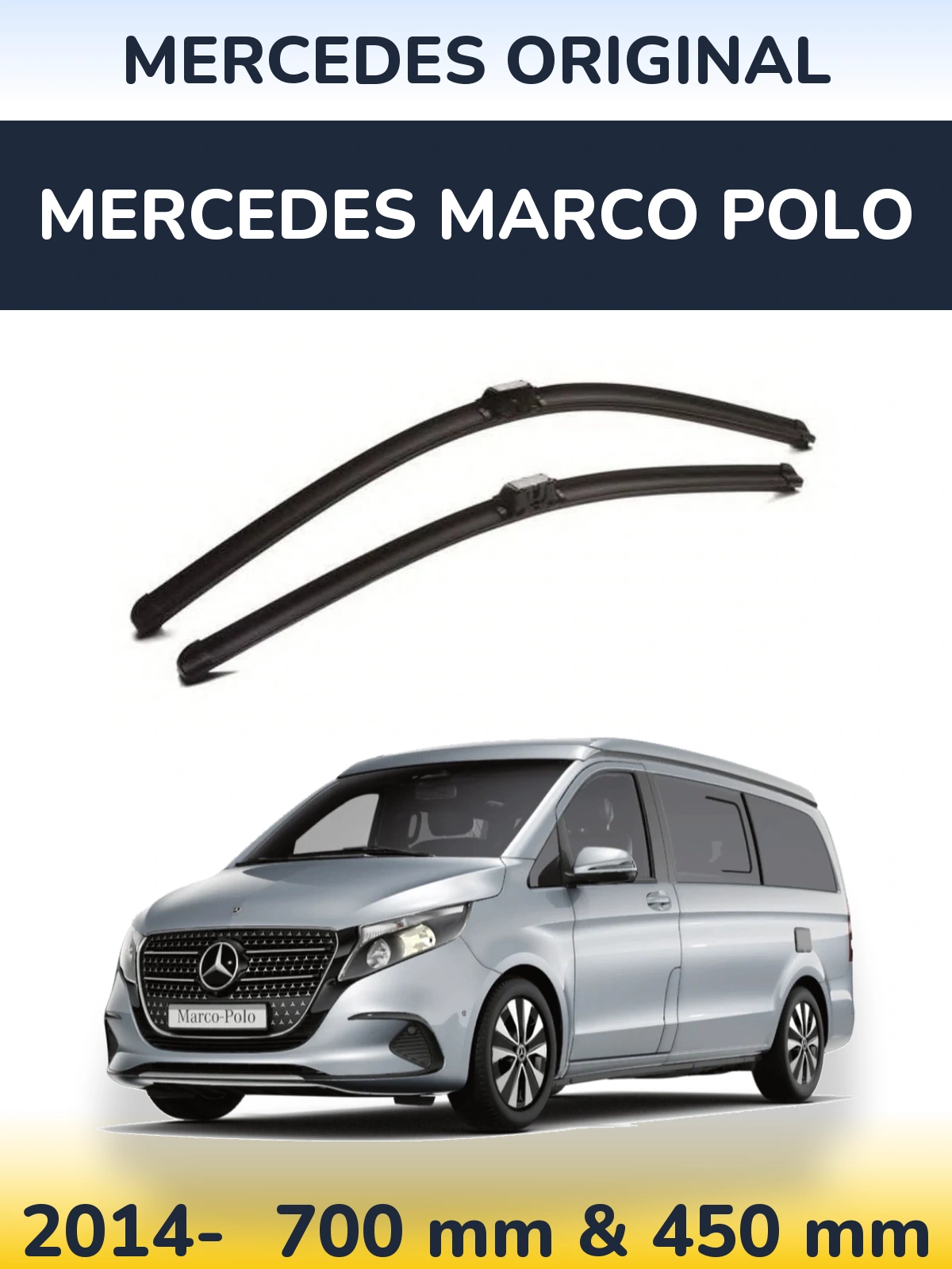 Torkarblad Mercedes OEM Mercedes Original för Mercedes Marco Polo