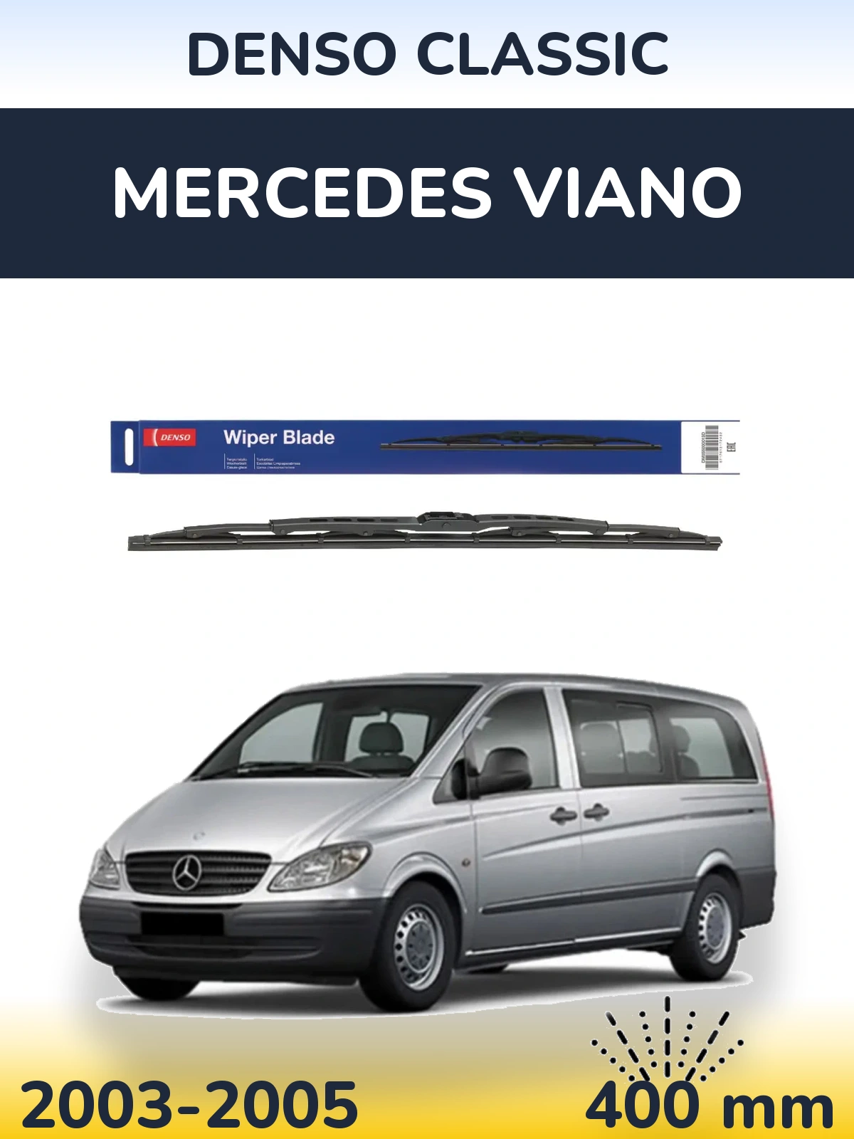 Torkarblad Denso Classic för Mercedes Viano