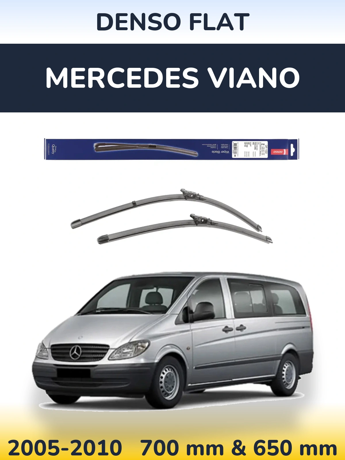 Torkarblad Denso Flat för Mercedes Viano