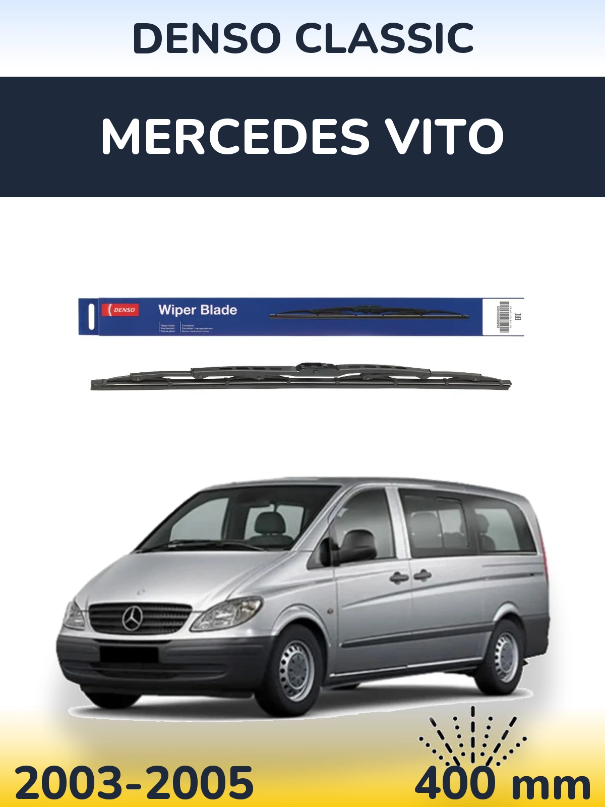 Torkarblad Denso Classic för Mercedes Vito