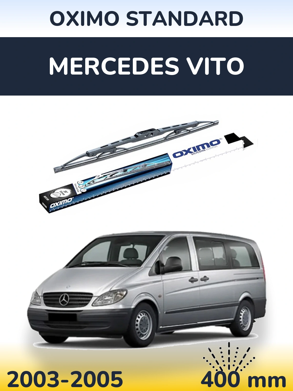 Torkarblad Oximo Standard för Mercedes Vito