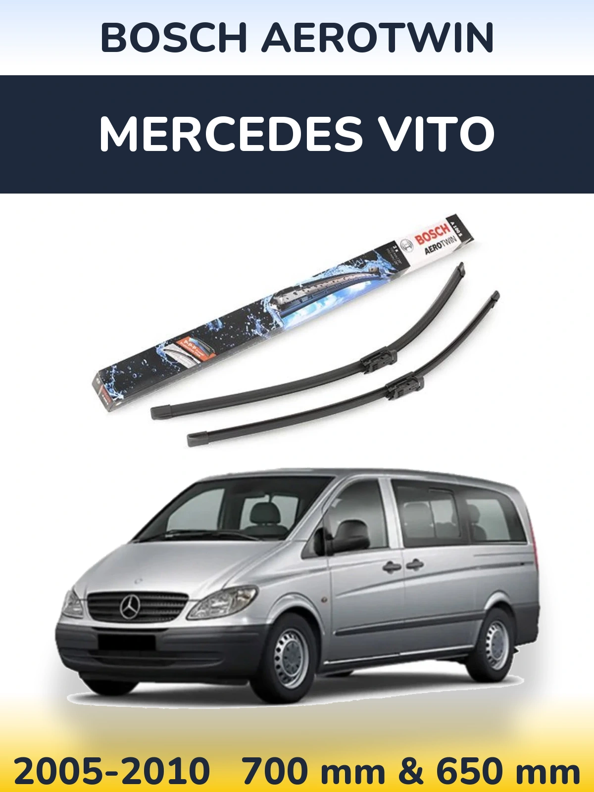Torkarblad BOSCH AeroTwin för Mercedes Vito