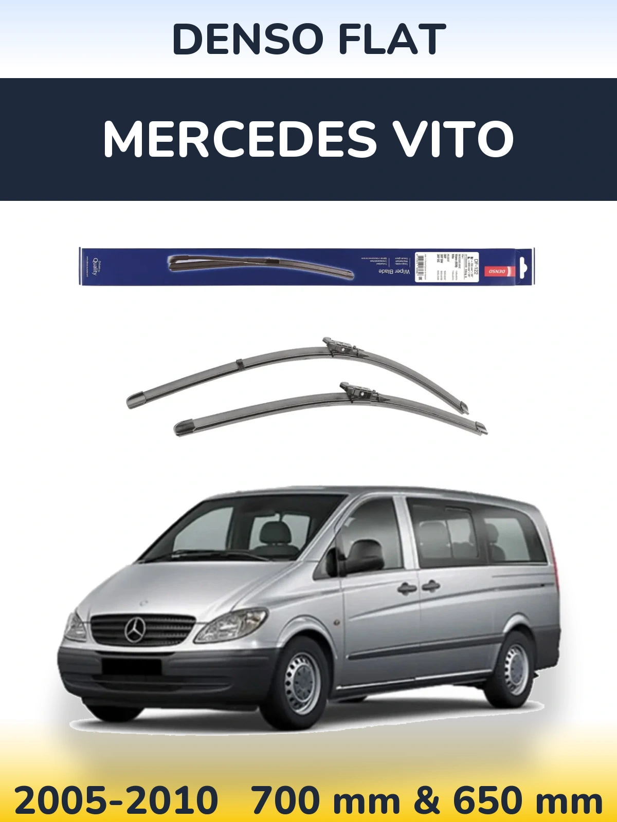 Torkarblad Denso Flat för Mercedes Vito