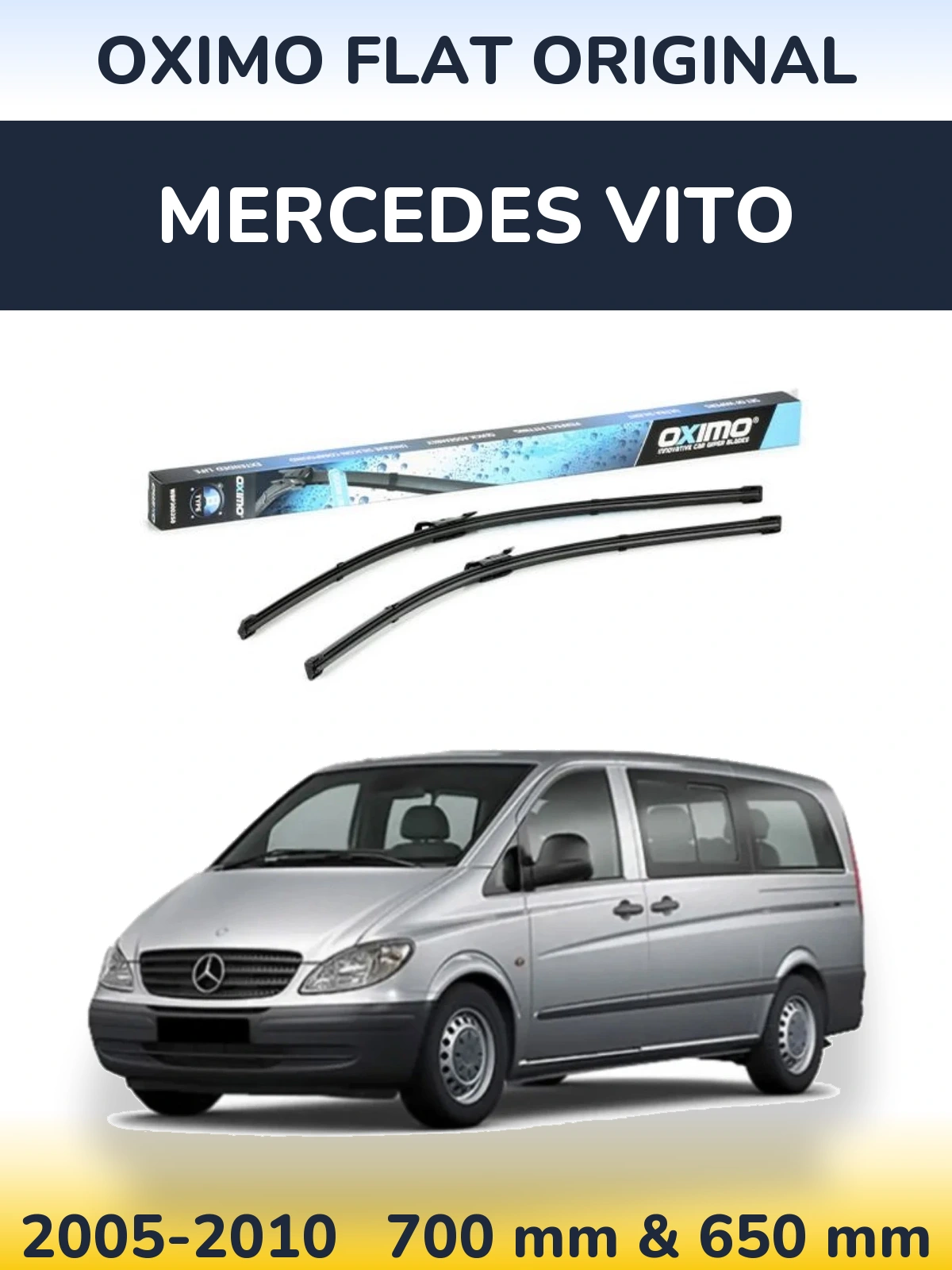 Torkarblad Oximo Flat Original för Mercedes Vito