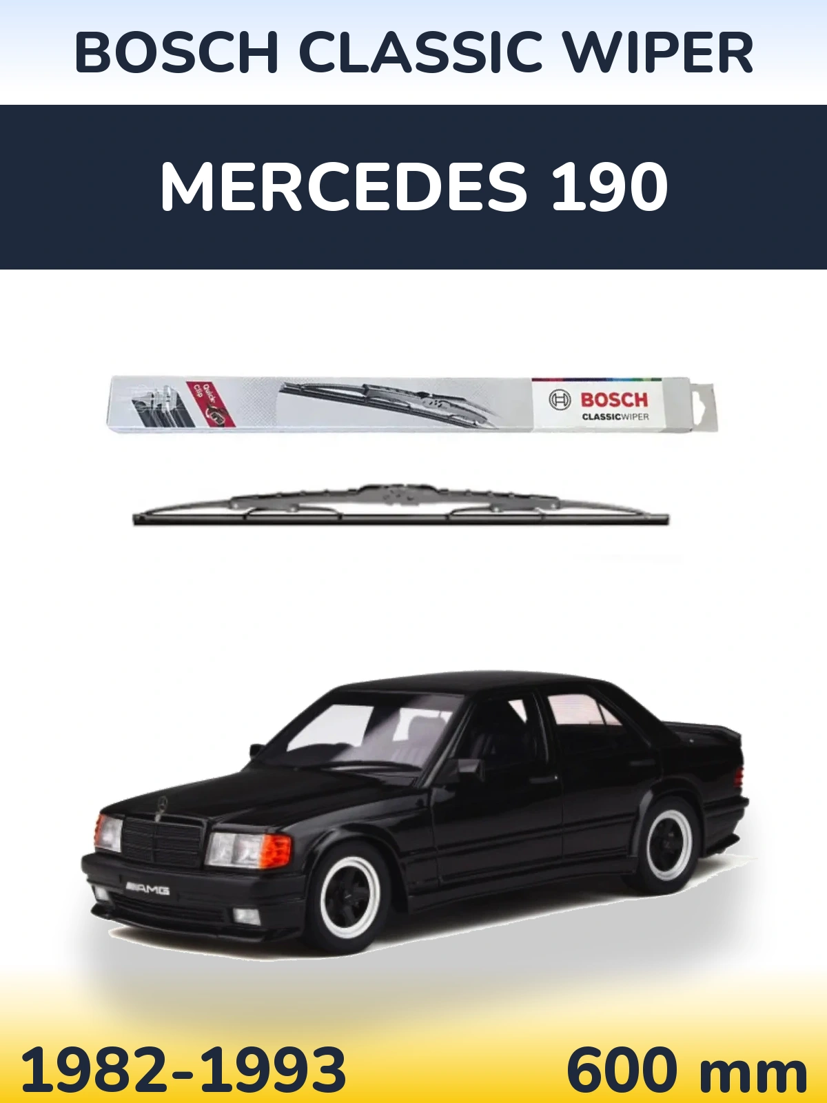 Torkarblad BOSCH Classic Wiper för Mercedes 190
