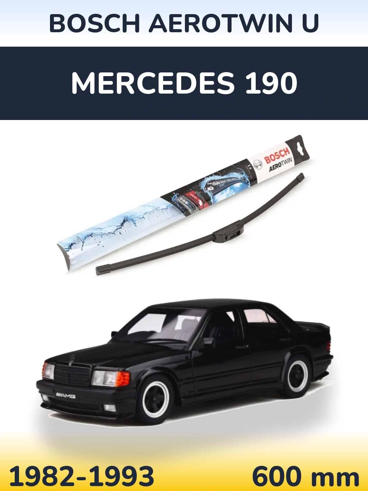 Torkarblad BOSCH AeroTwin U för Mercedes 190