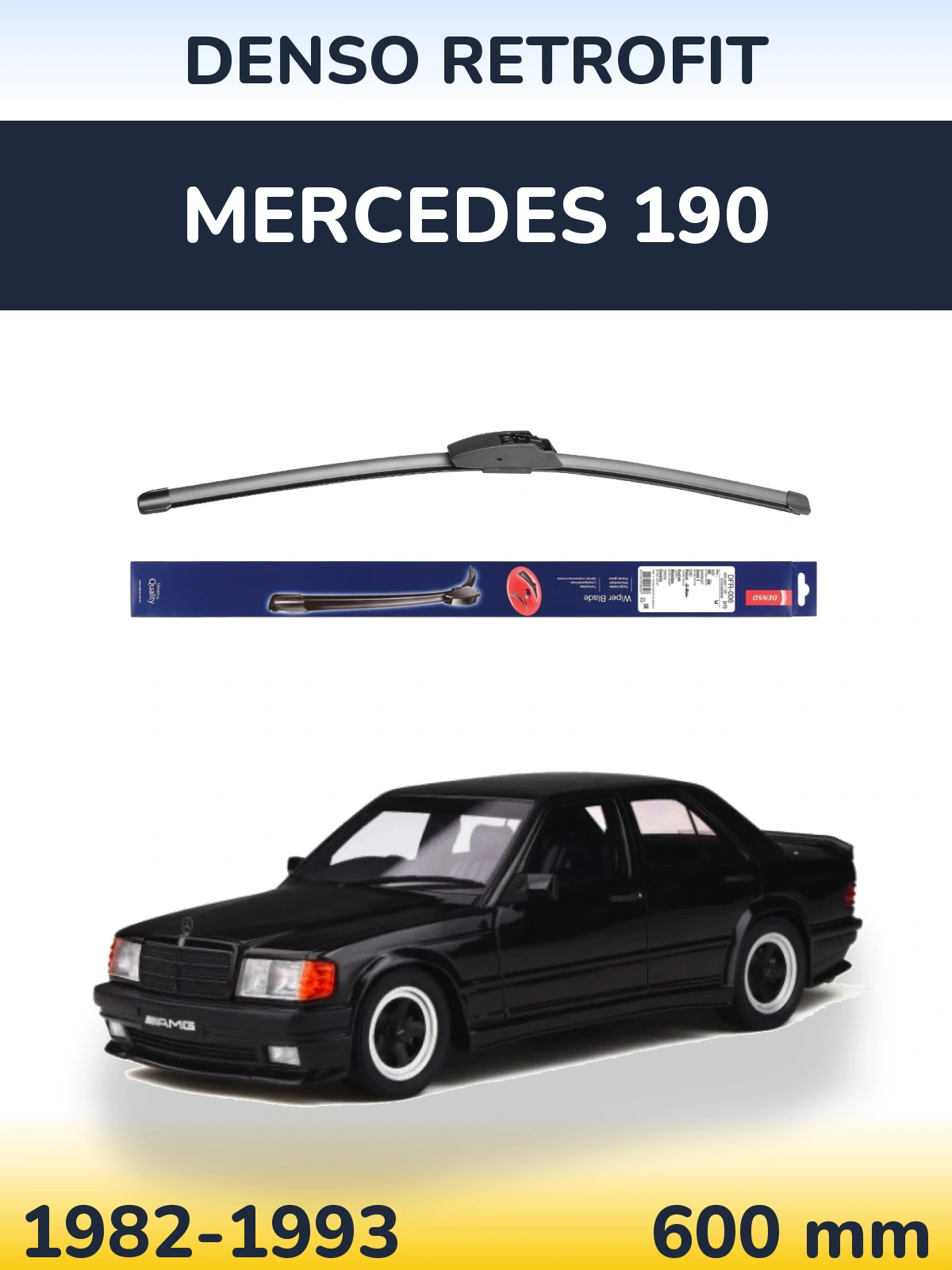 Torkarblad Denso Retrofit för Mercedes 190
