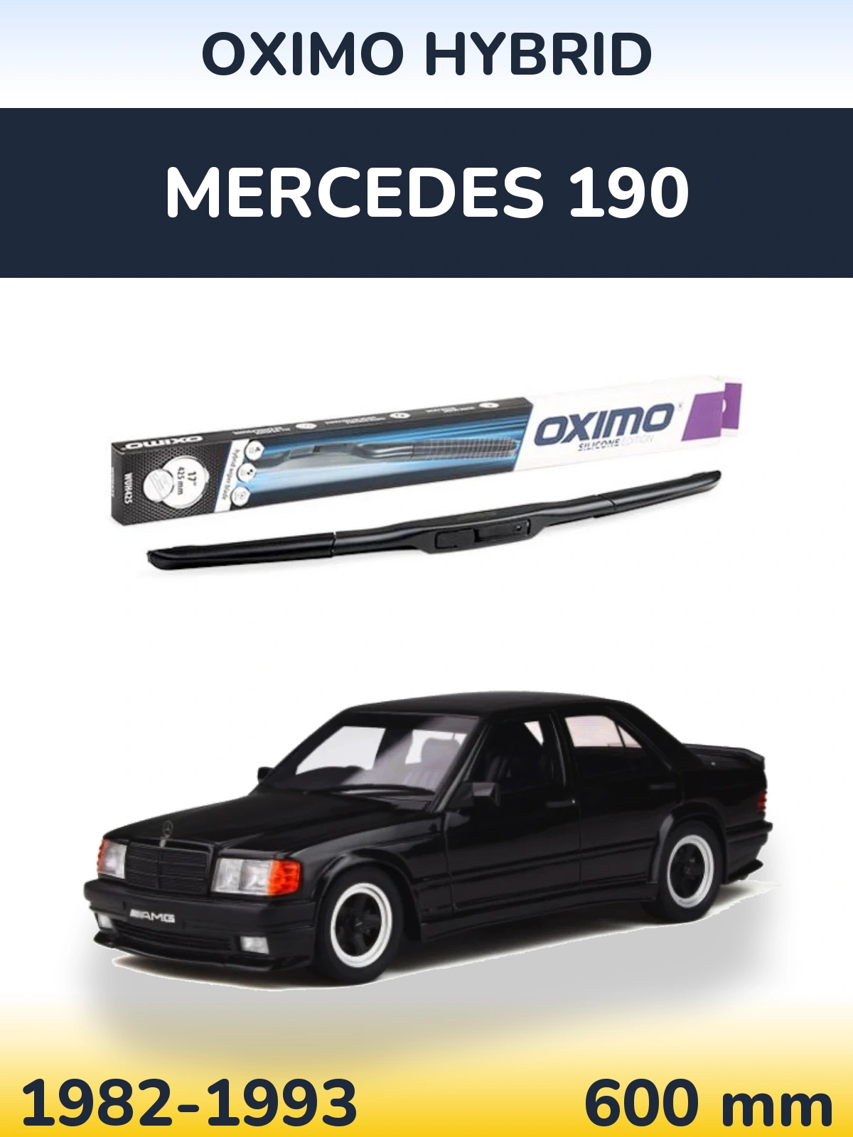 Torkarblad Oximo Hybrid för Mercedes 190