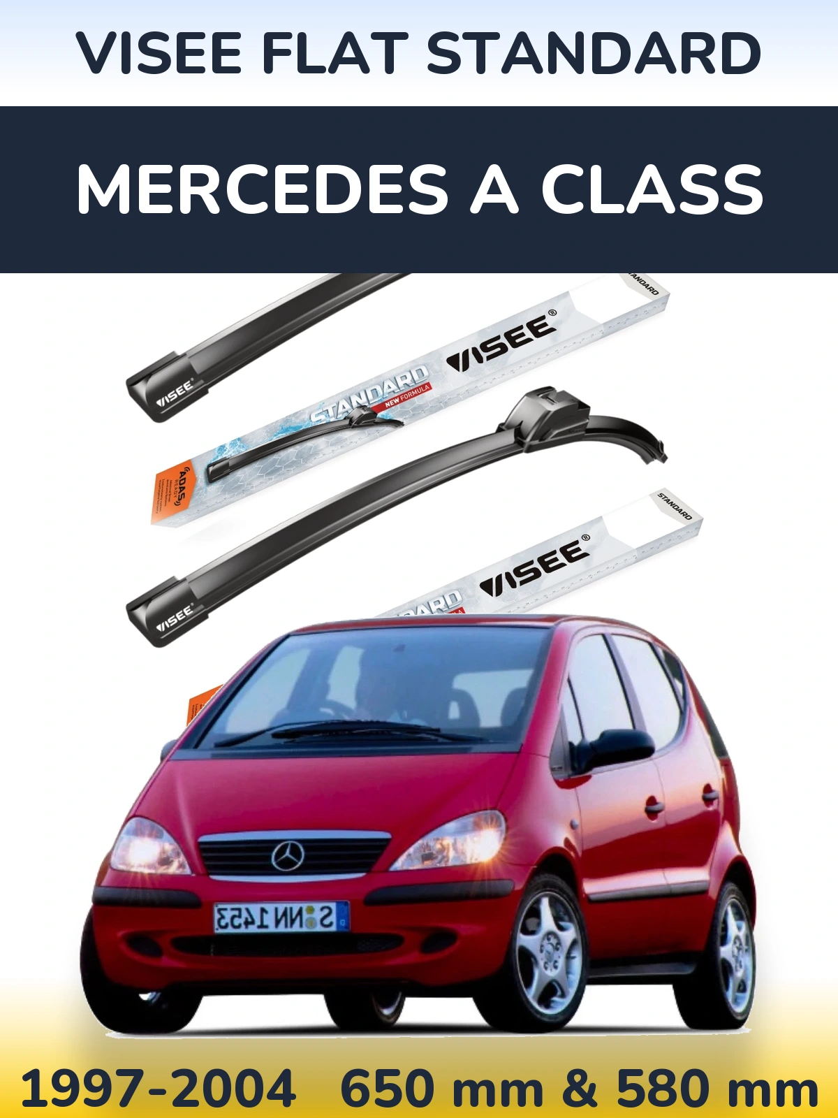 Torkarblad VISEE FLAT STANDARD för Mercedes A Class