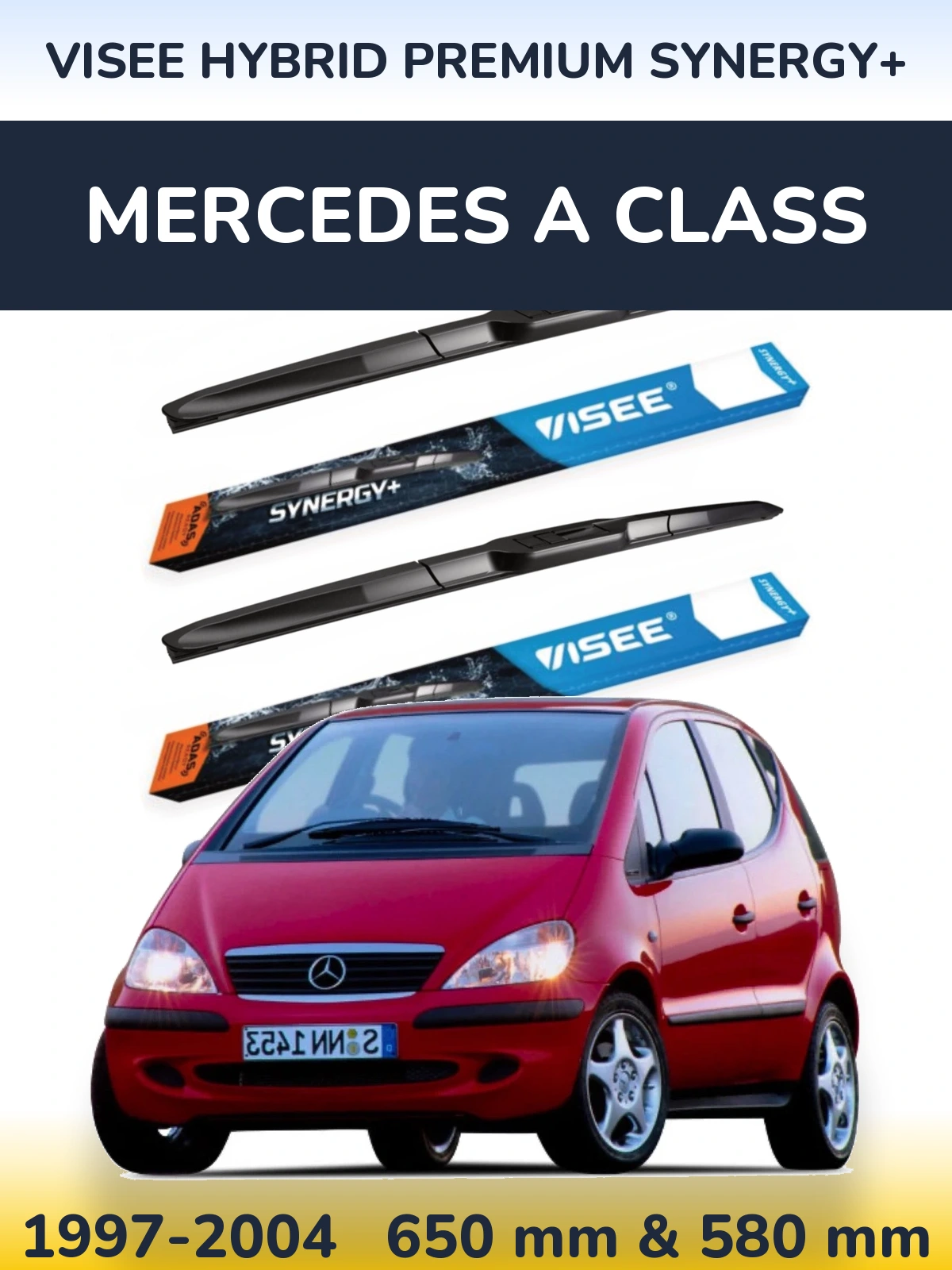 Torkarblad VISEE HYBRID PREMIUM SYNERGY+ för Mercedes A Class
