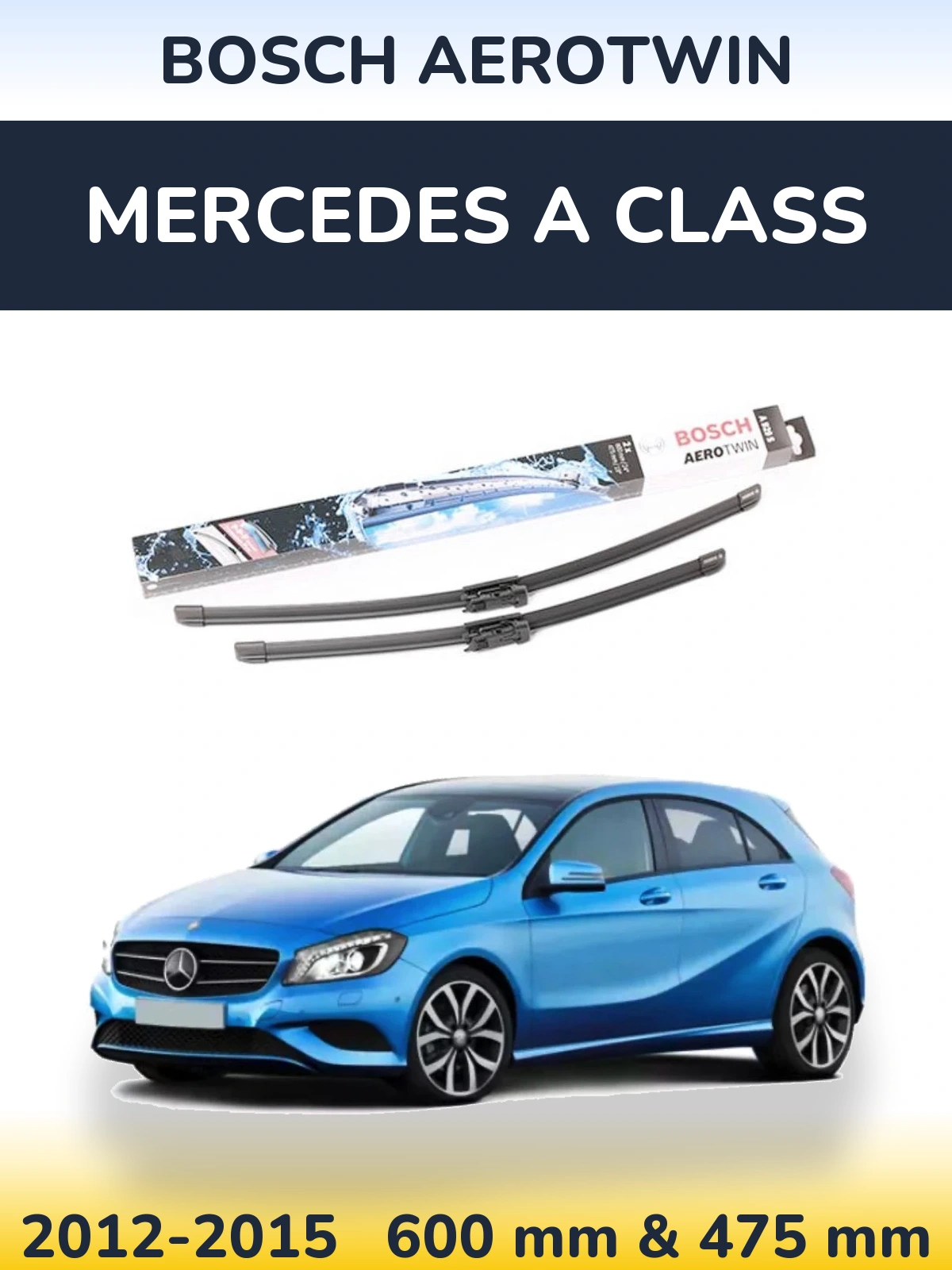 Torkarblad BOSCH AeroTwin för Mercedes A Class
