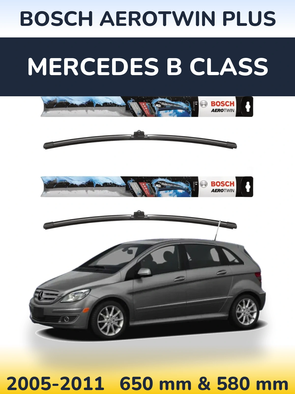 Torkarblad BOSCH AeroTwin Plus för Mercedes B Class