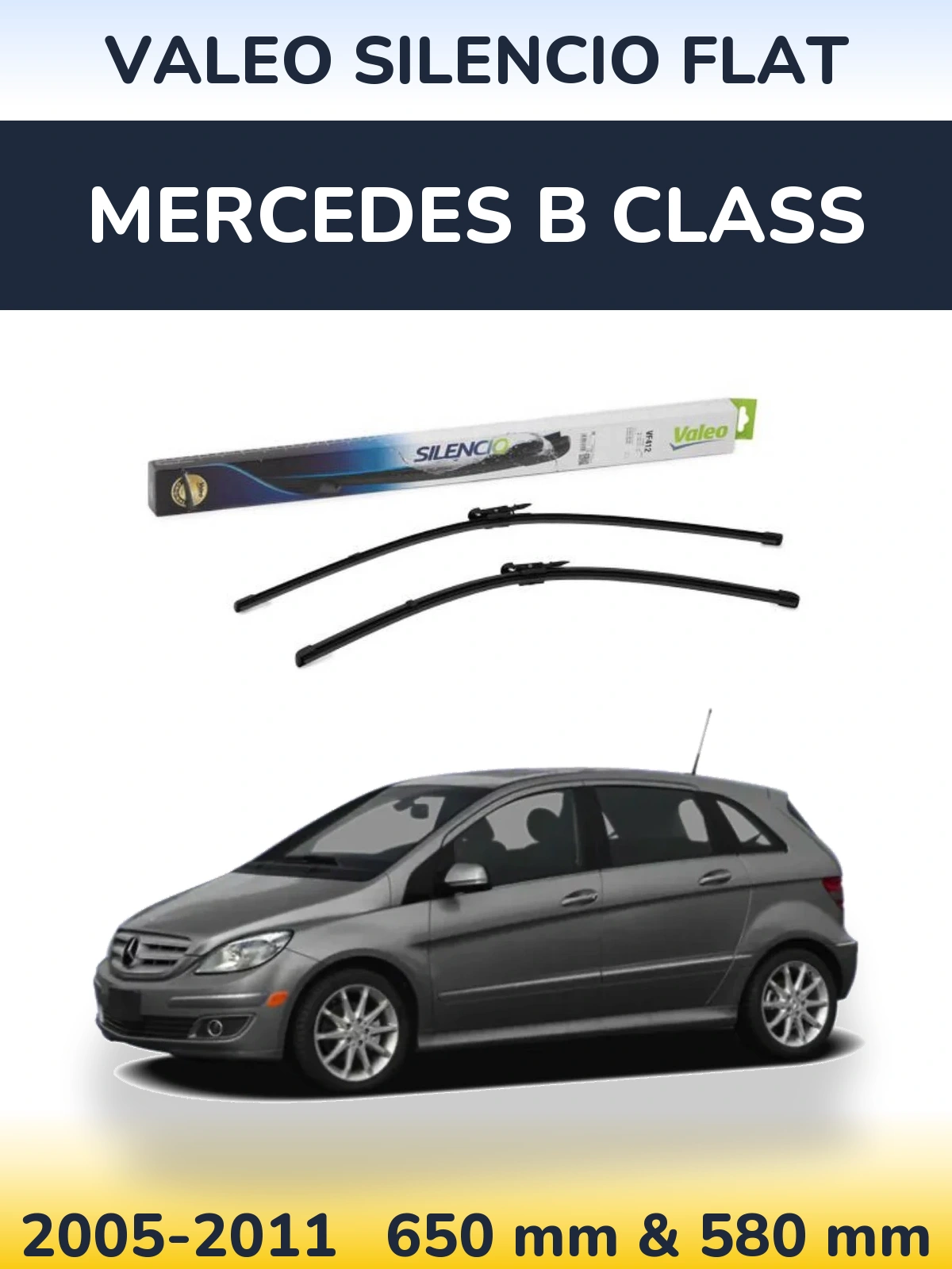 Torkarblad Valeo Silencio Flat för Mercedes B Class