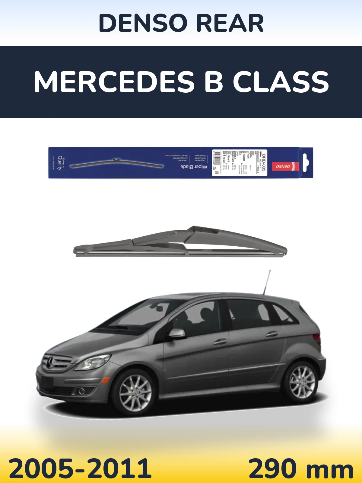 Torkarblad Denso Rear för Mercedes B Class