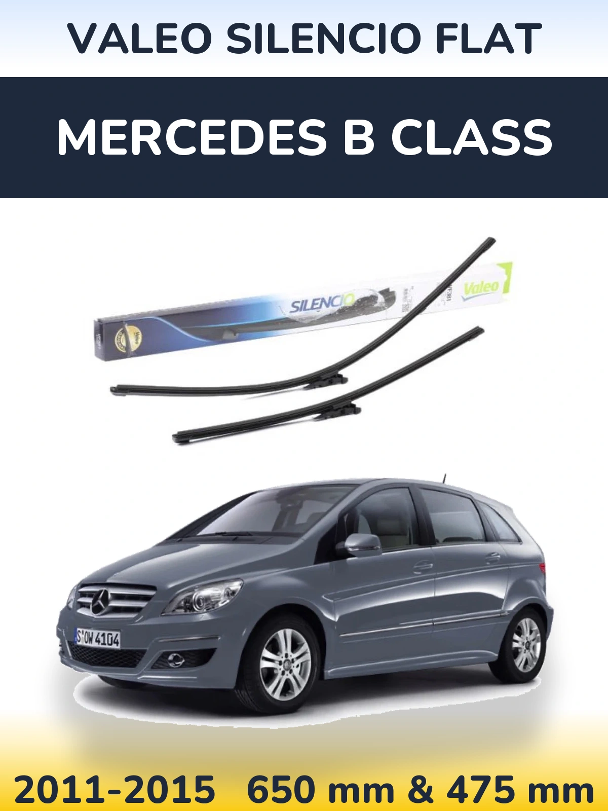 Torkarblad Valeo Silencio Flat för Mercedes B Class