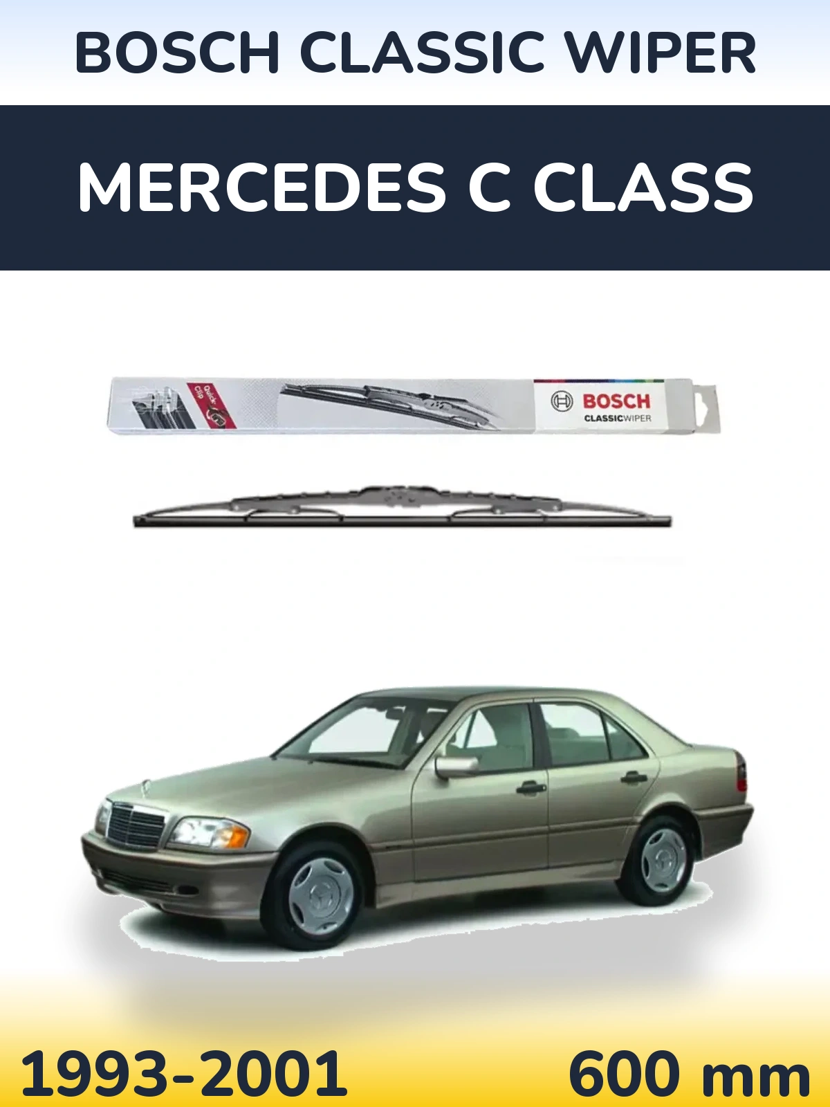 Torkarblad BOSCH Classic Wiper för Mercedes C Class