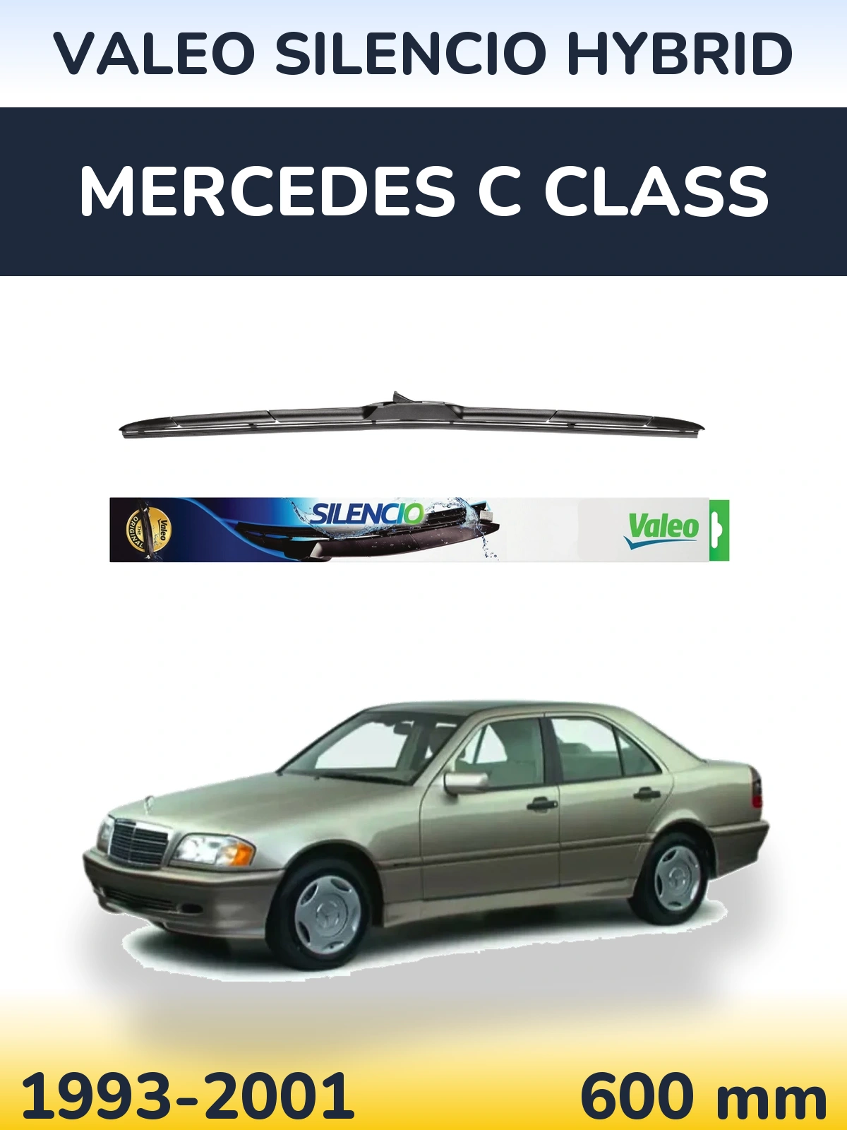 Torkarblad Valeo Silencio Hybrid för Mercedes C Class