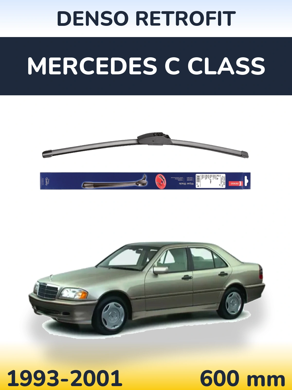 Torkarblad Denso Retrofit för Mercedes C Class