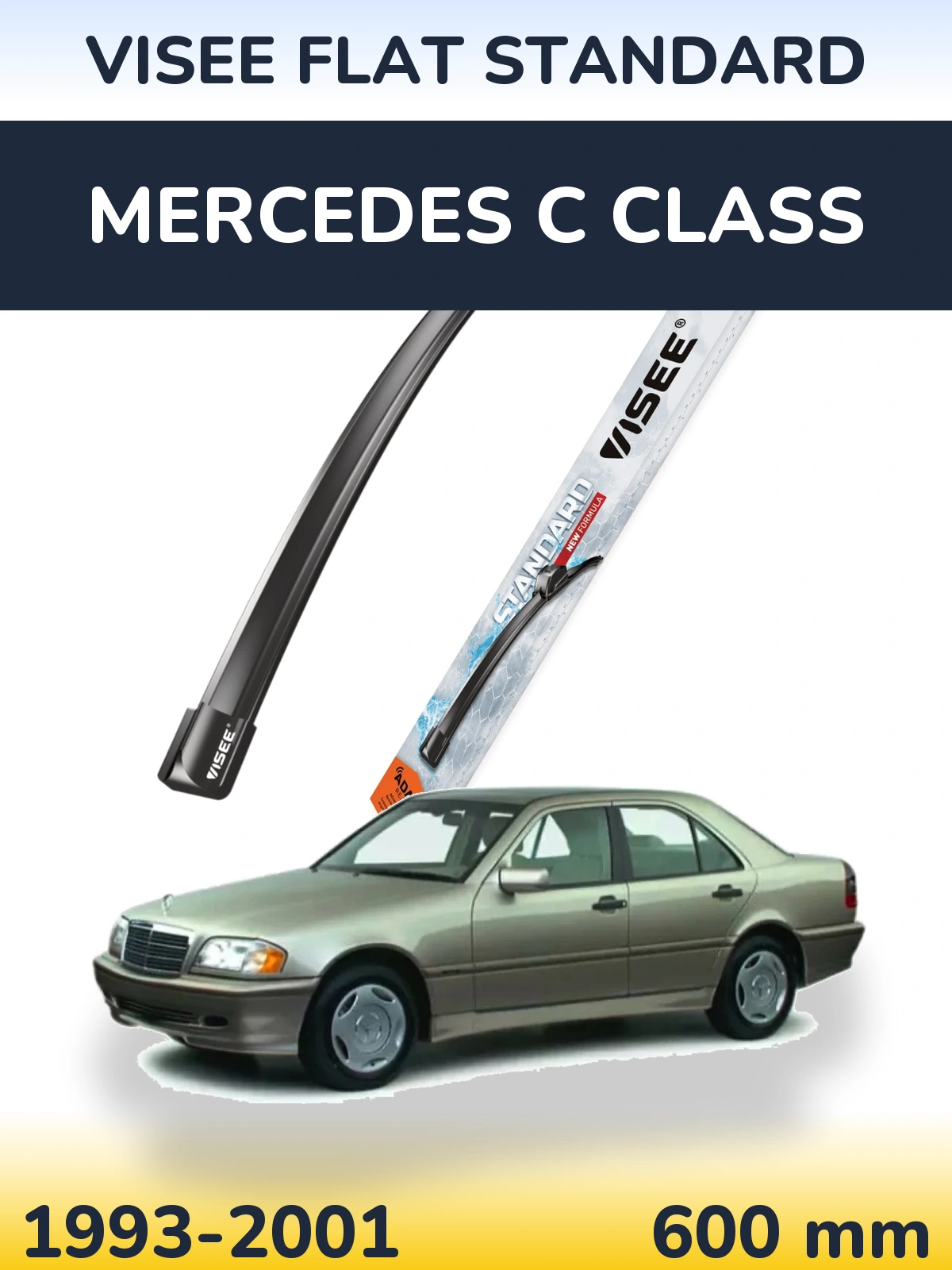 Torkarblad VISEE FLAT STANDARD för Mercedes C Class