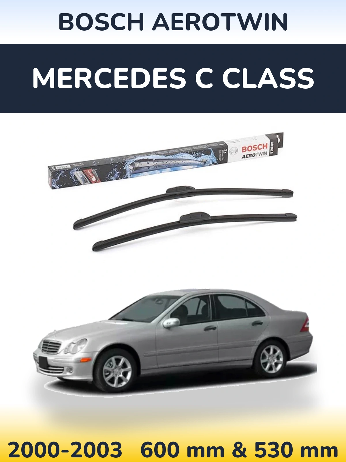 Torkarblad BOSCH AeroTwin för Mercedes C Class
